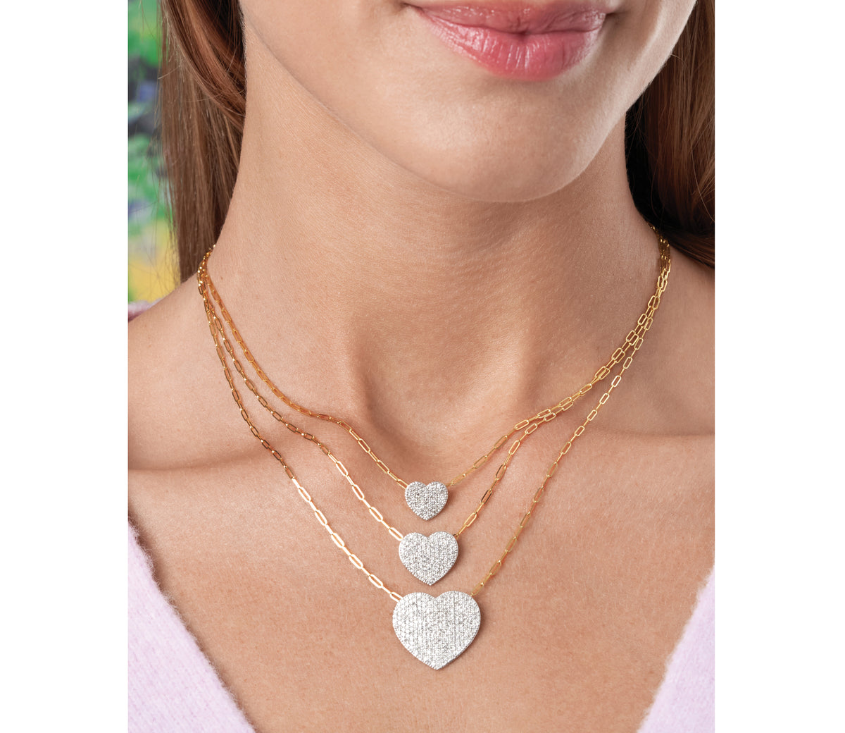 STARJEWELRY Brightness of heart necklaceK1818金イエローゴールド