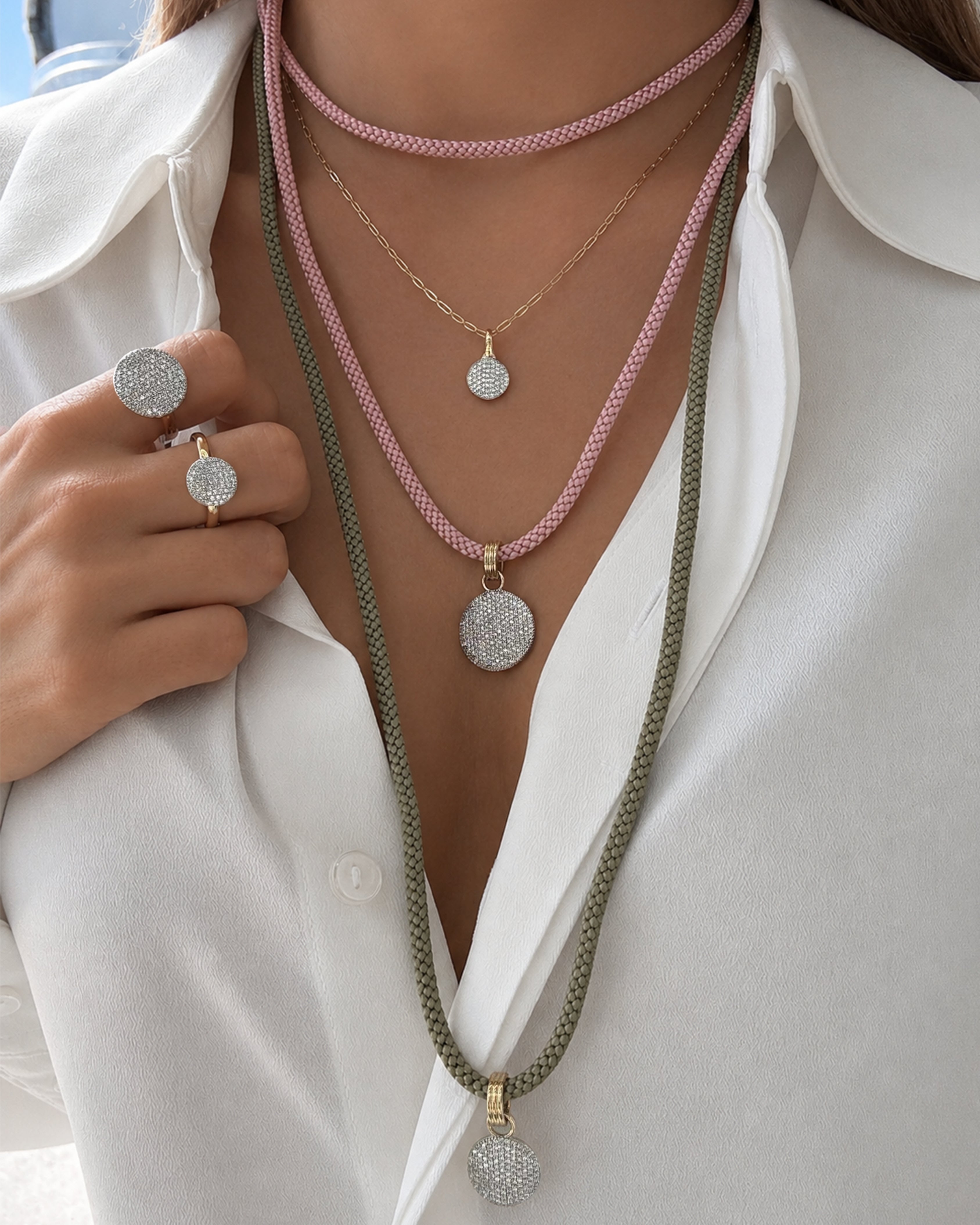 Layered Bale Infinity Pendant
