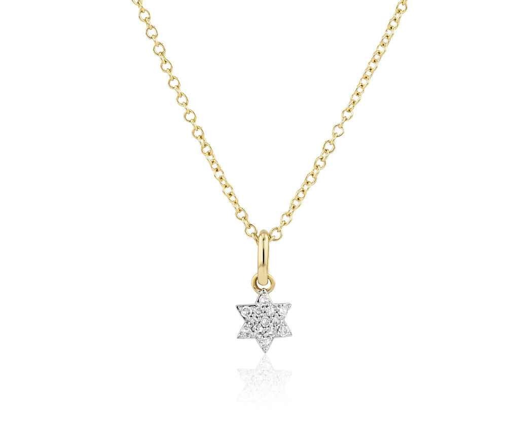 Micro Infinity Star of David Necklace