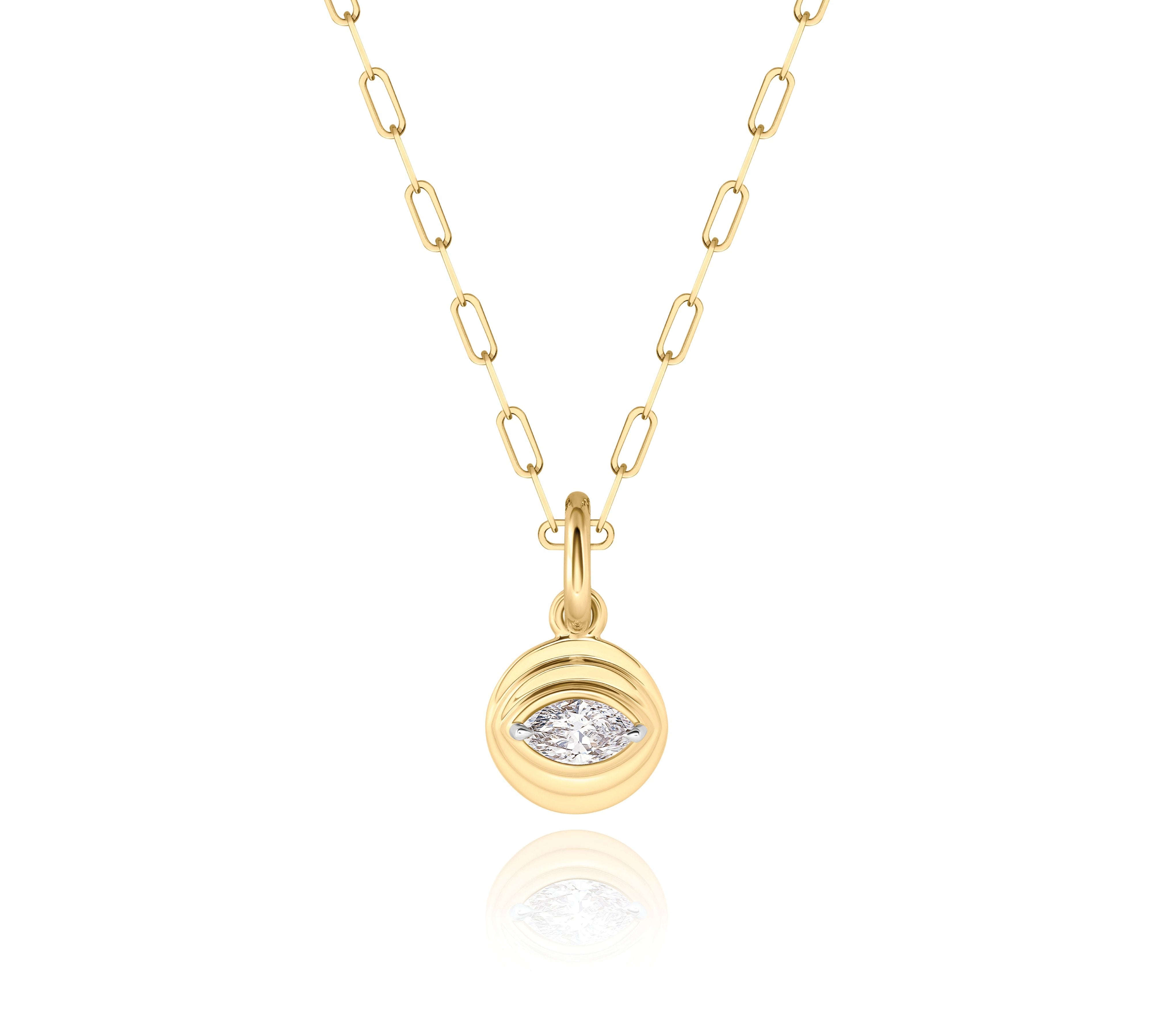 Marquise Evil Eye Layered Necklace