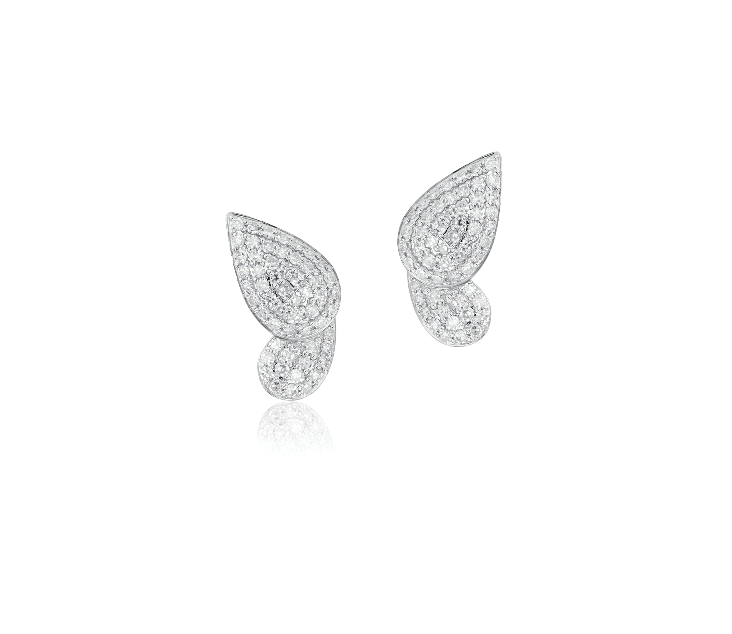 Half Butterfly Stud