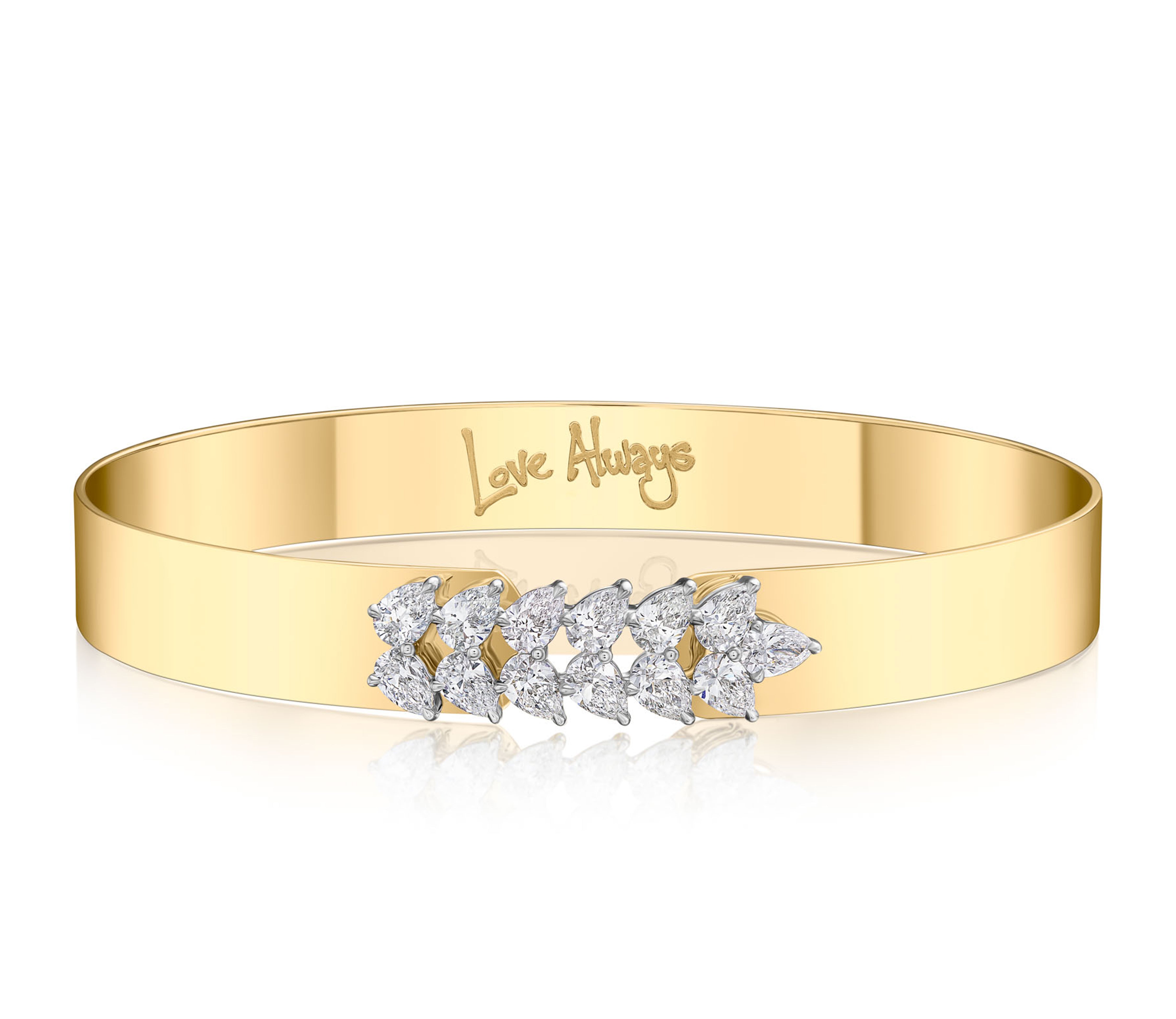 Pear Motif Love Always Bracelet