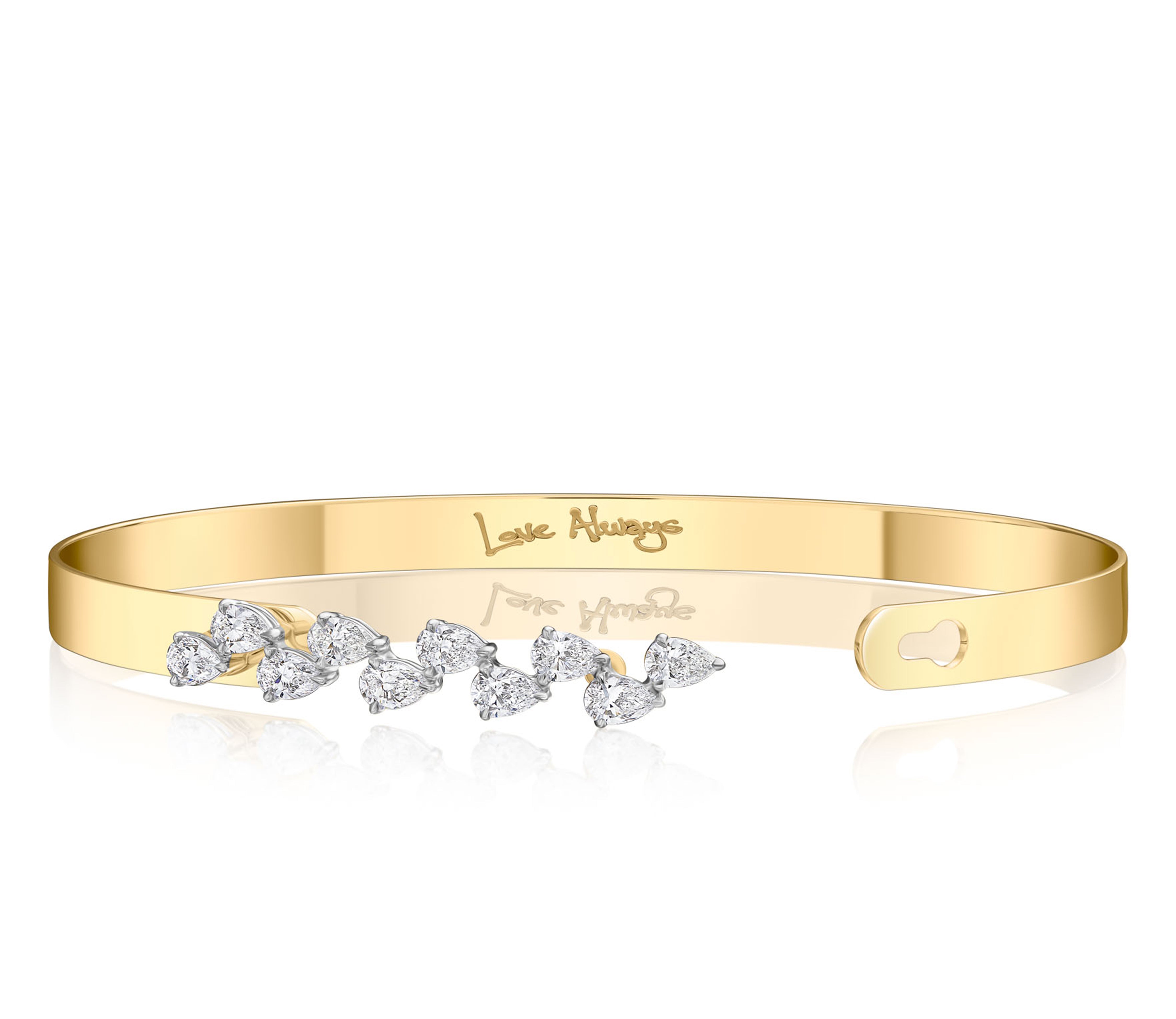 Pear Checker Love Always Bracelet