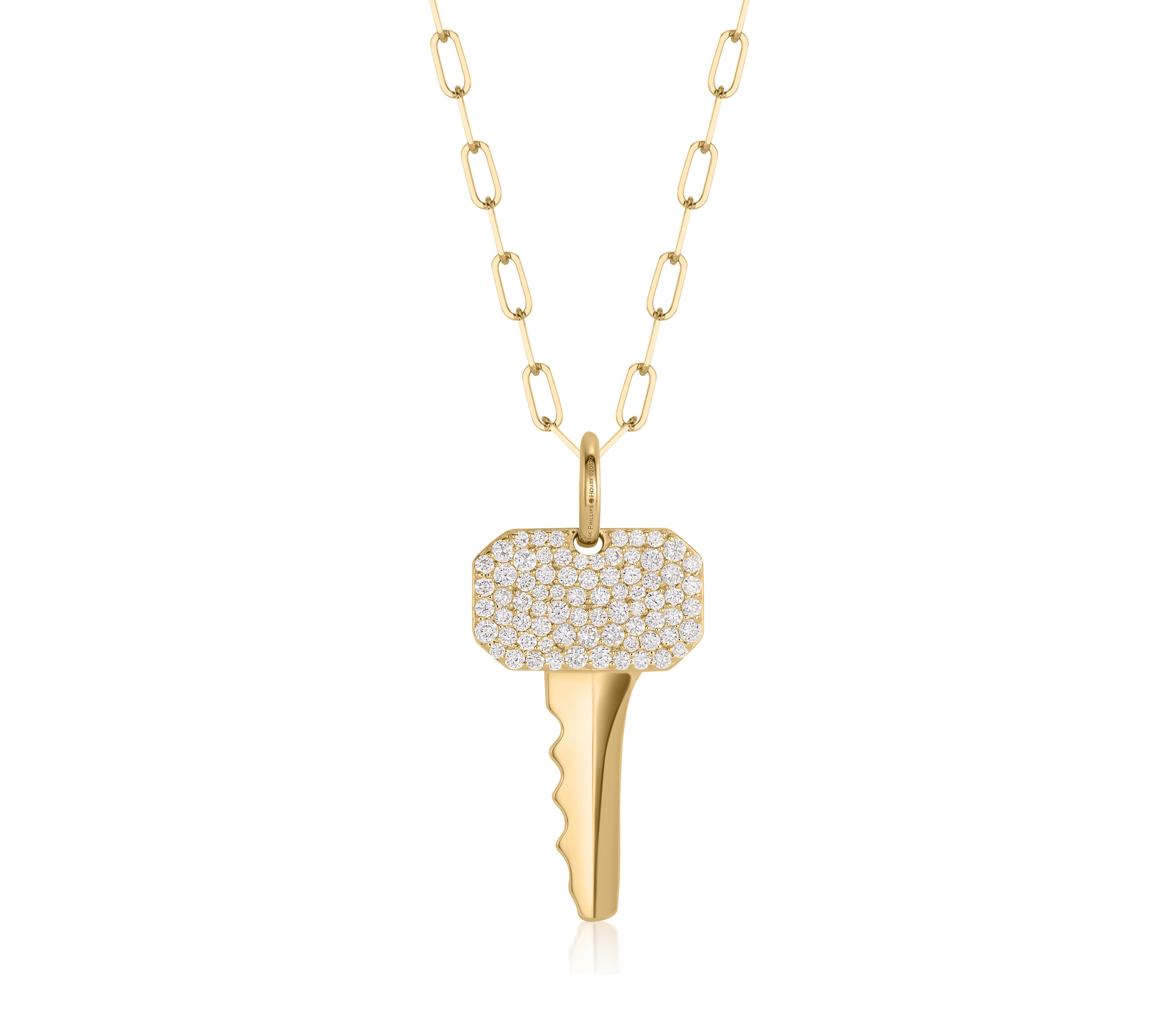 Diamond Key Large Necklace