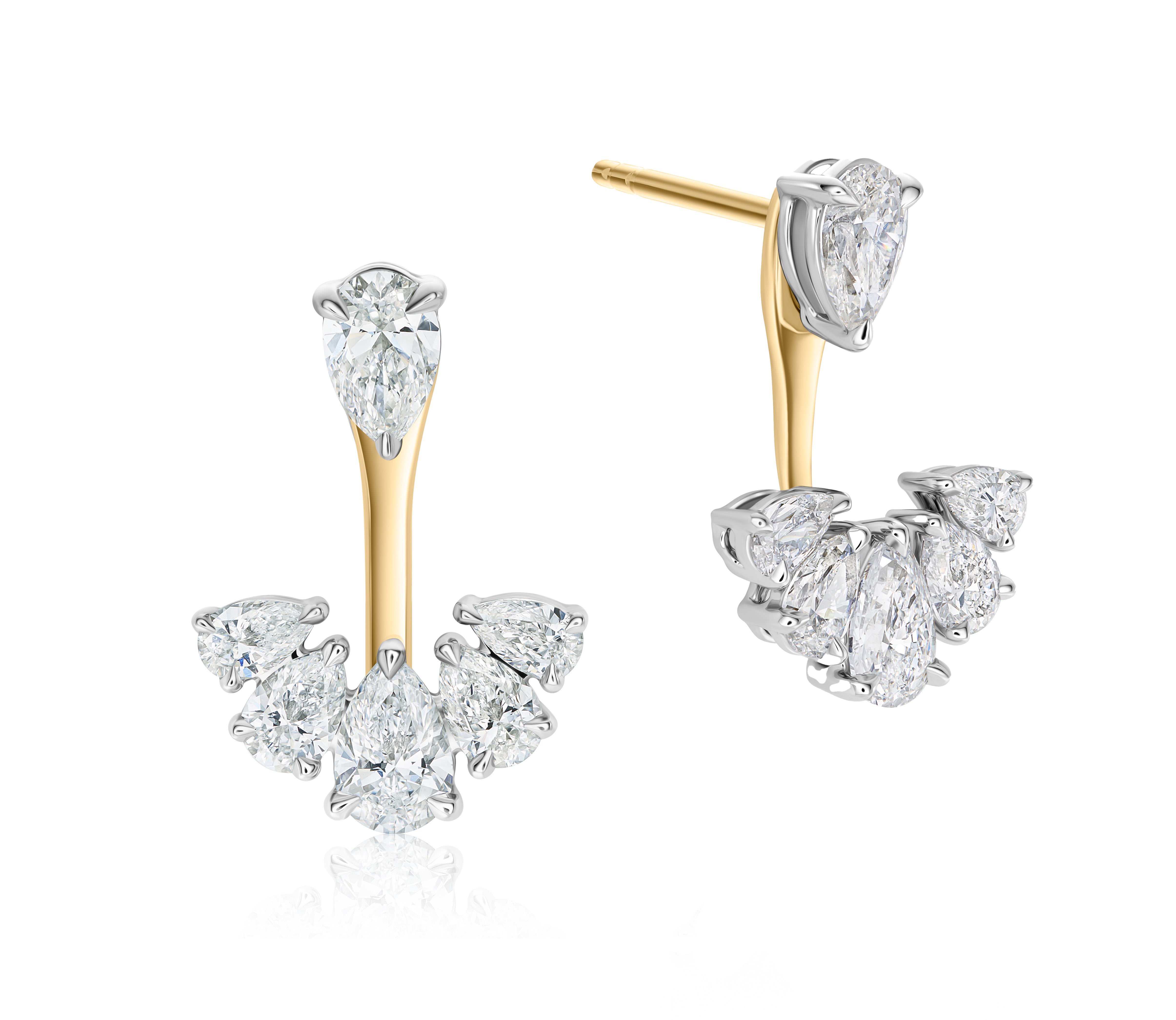 Diamond Stud Five Pear Enhancers