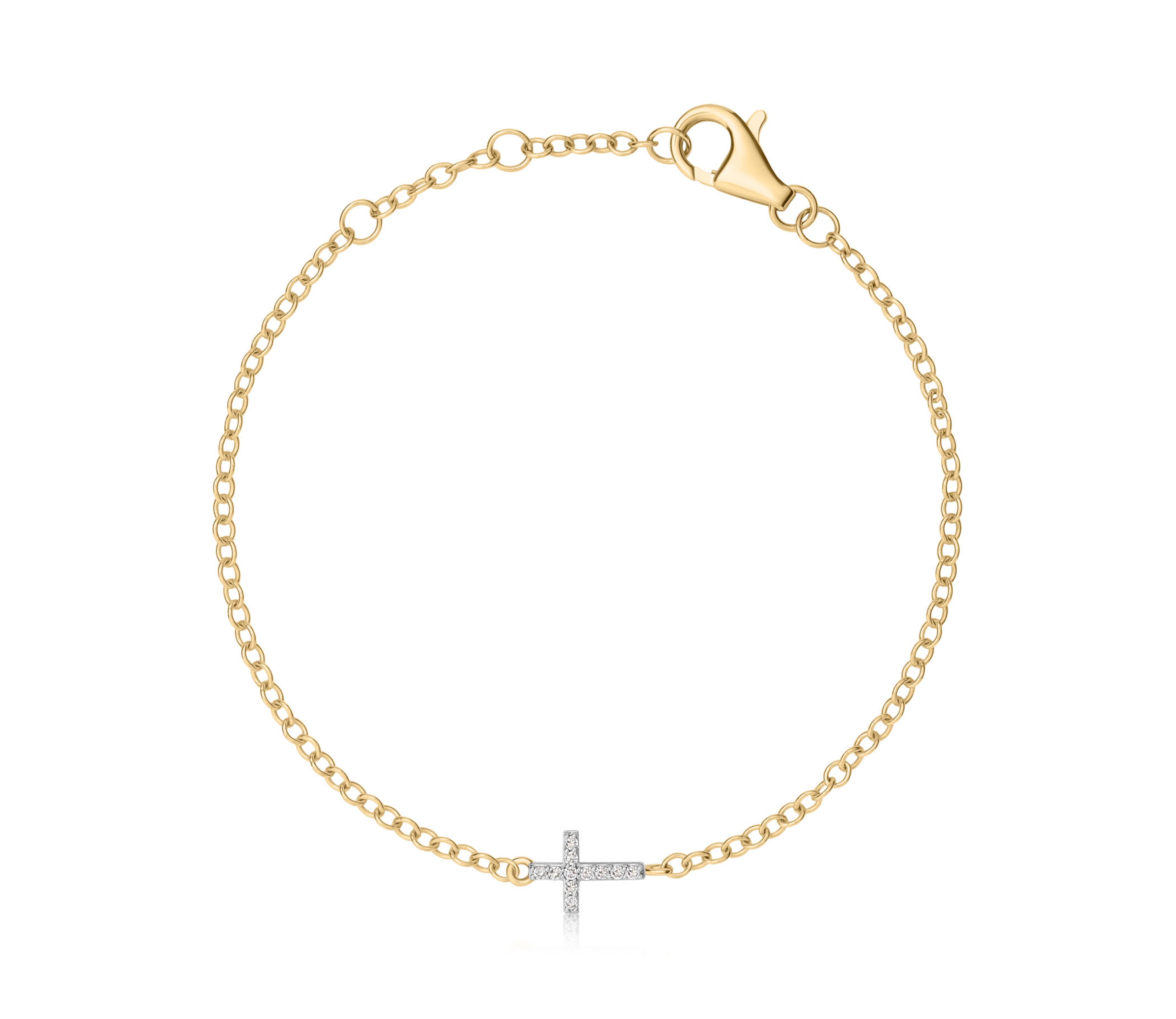 Infinity Cross Chain Bracelet
