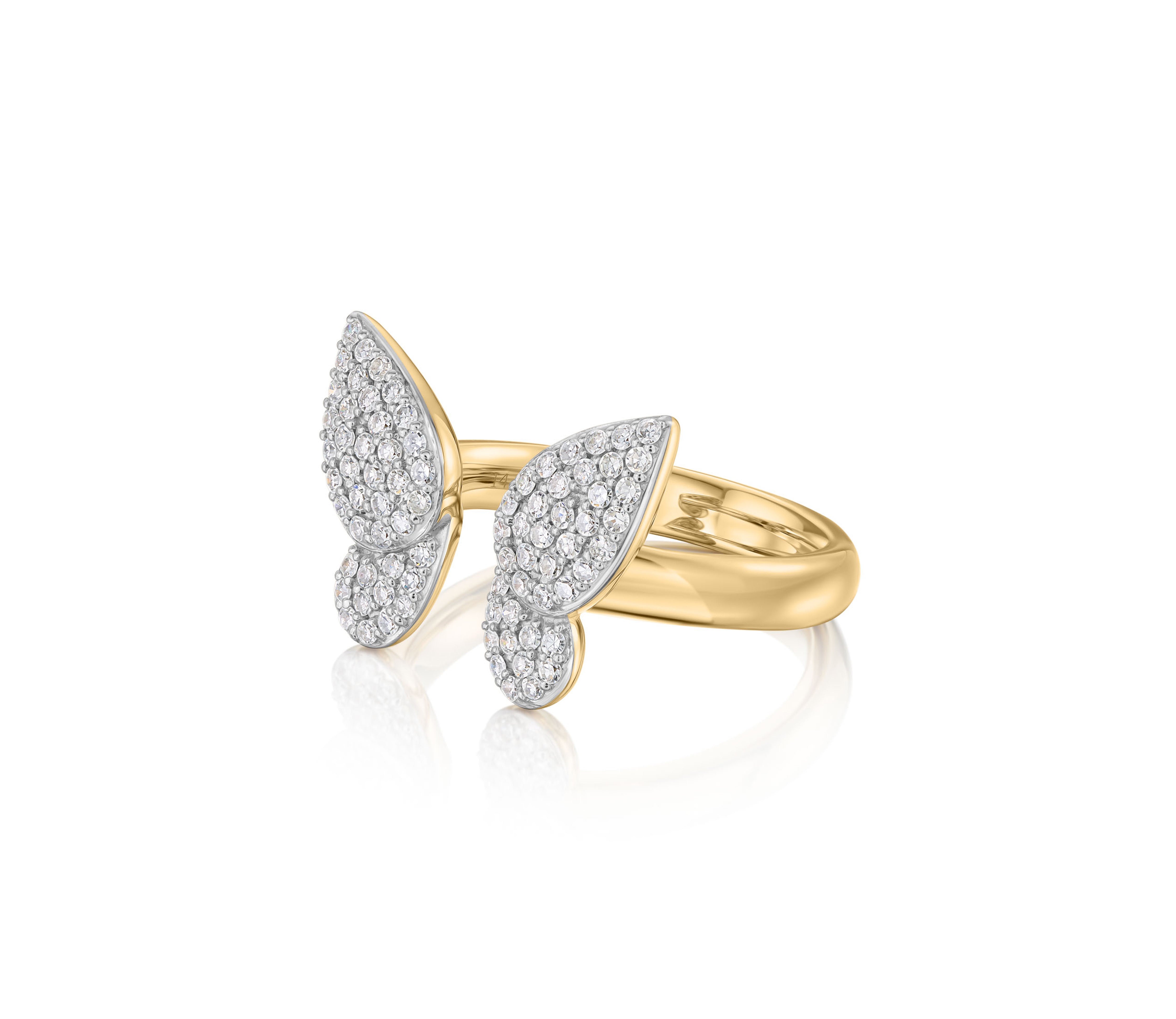 Open Butterfly Medium Ring