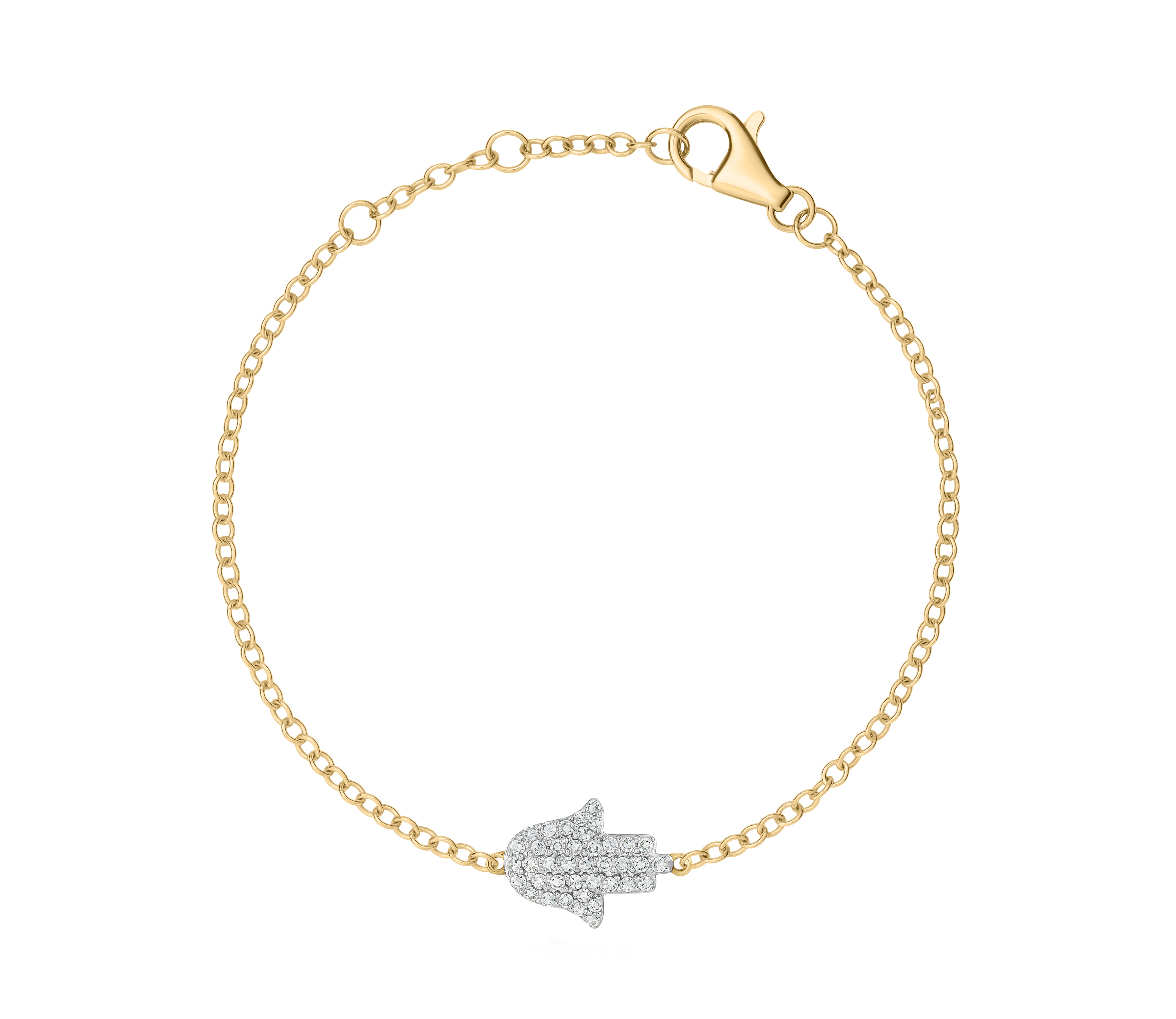 Infinity Hamsa Chain Bracelet