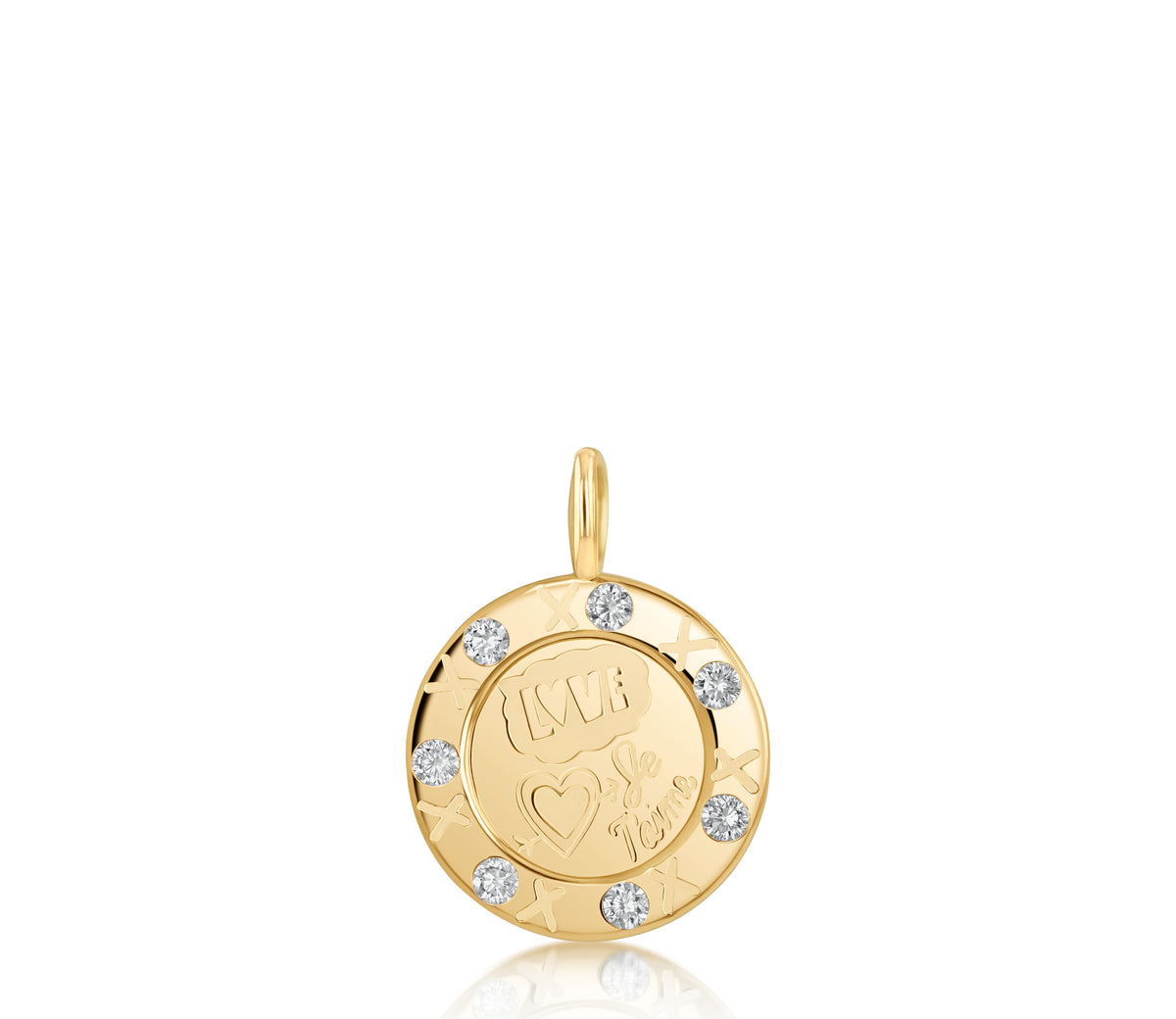 20mm Love Languages Diamond Pendant