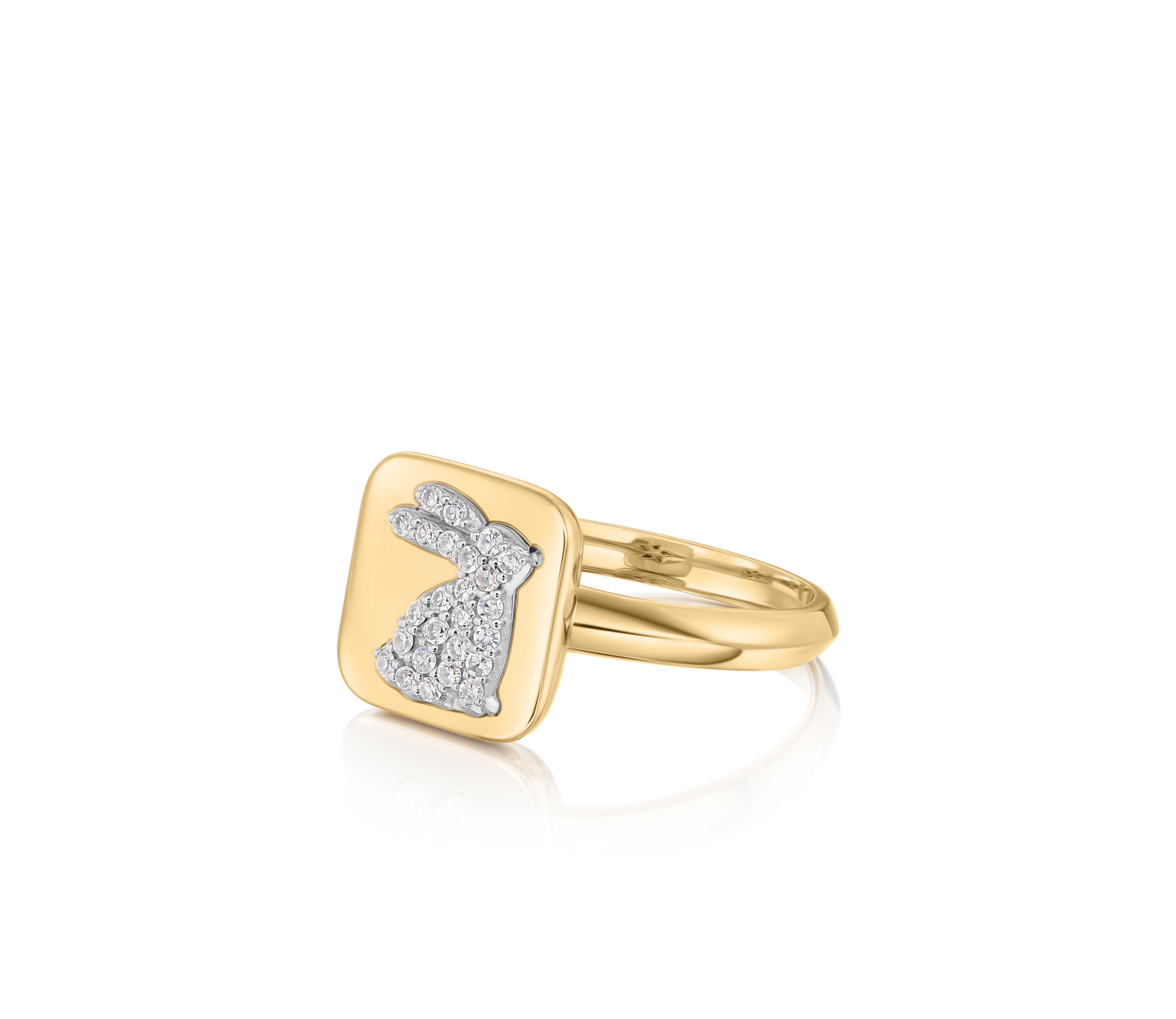 Bunny Medallion Ring