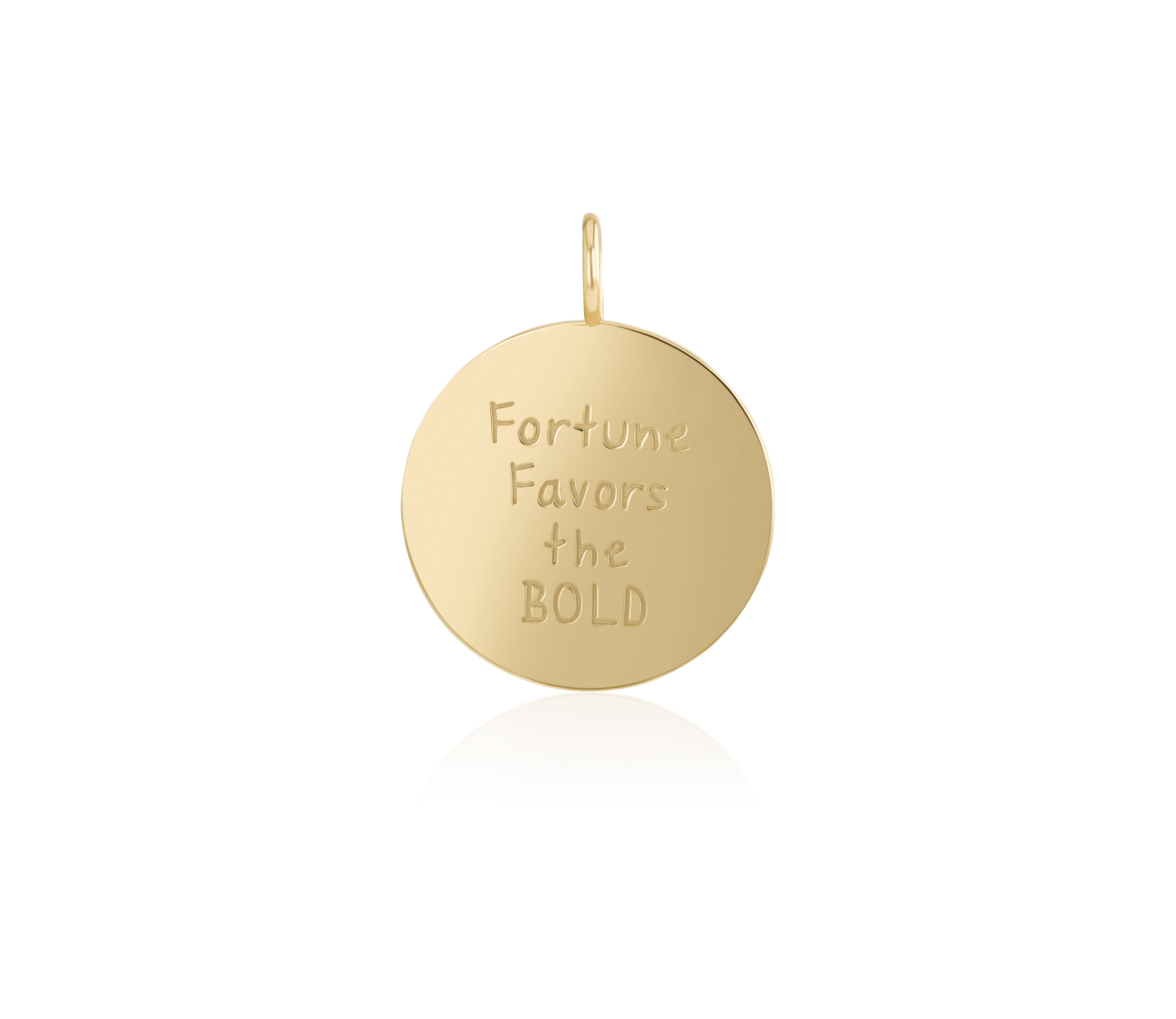 Fortune Favors the Bold Love Languages Pendant