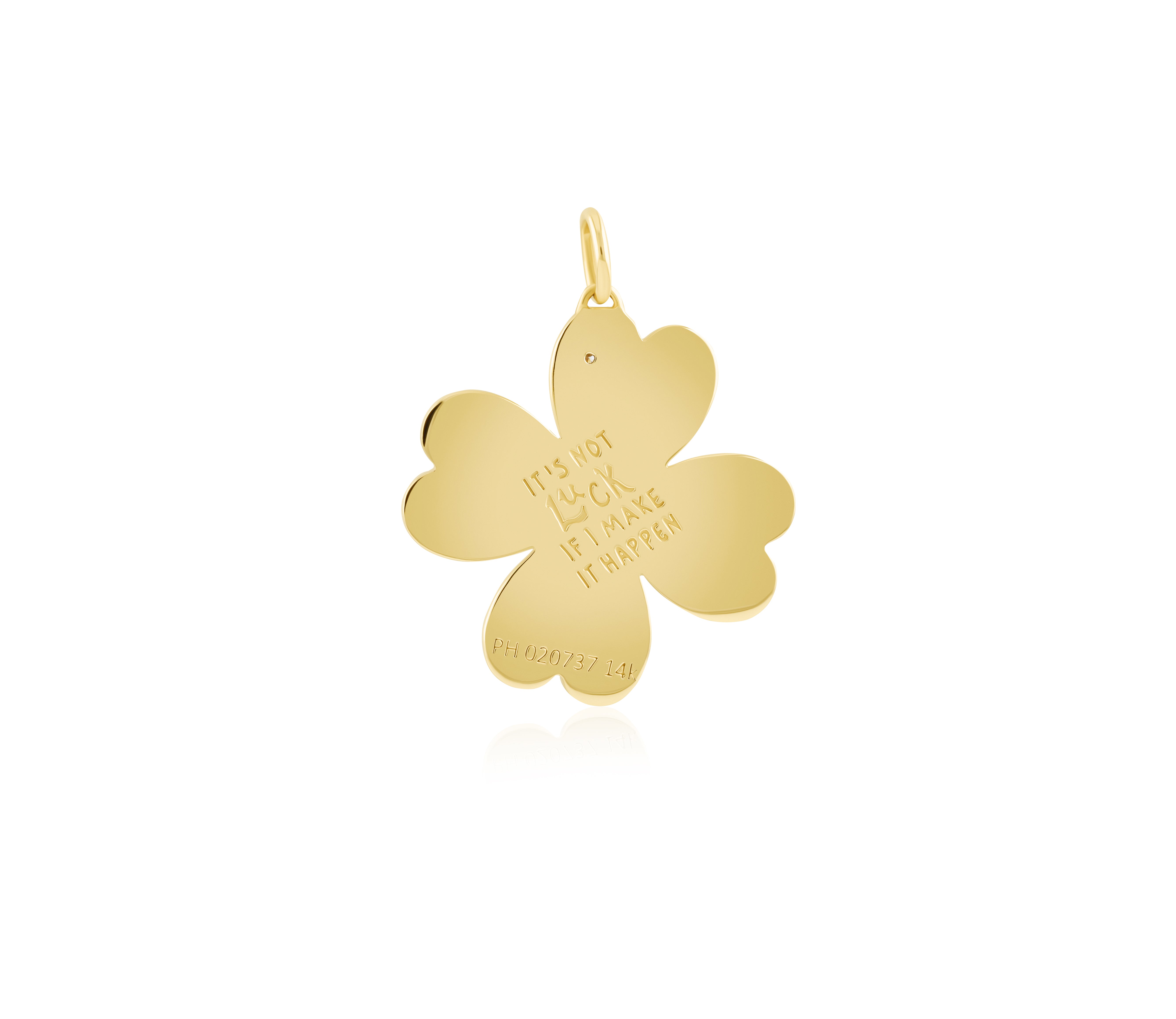 27 mm Kismet 4 Leaf Clover Love Languages Pendant
