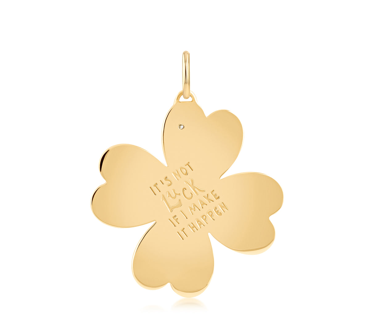 27 mm Kismet 4 Leaf Clover Love Languages Pendant