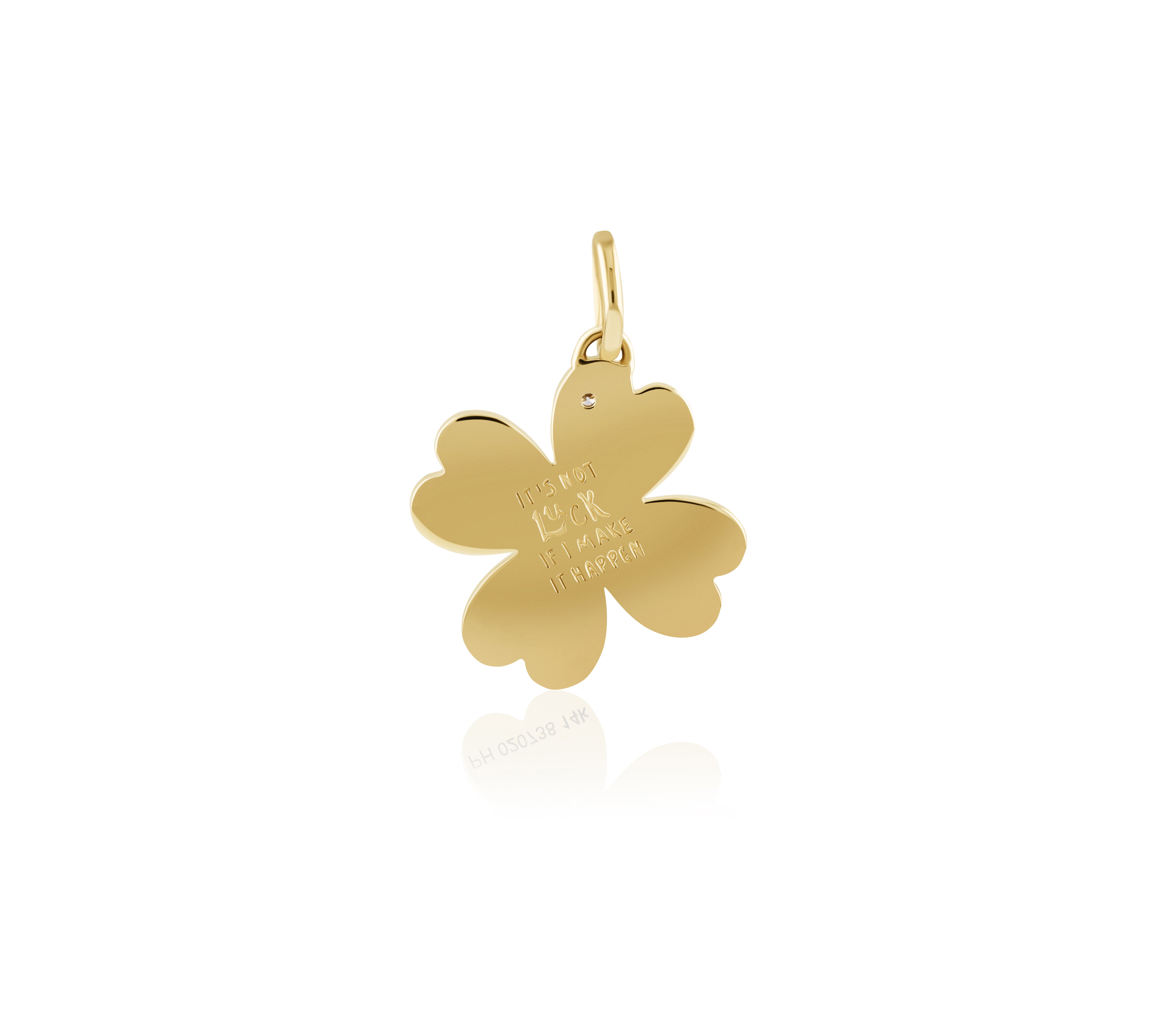 17 mm Kismet 4 Leaf Clover Love Languages Pendant