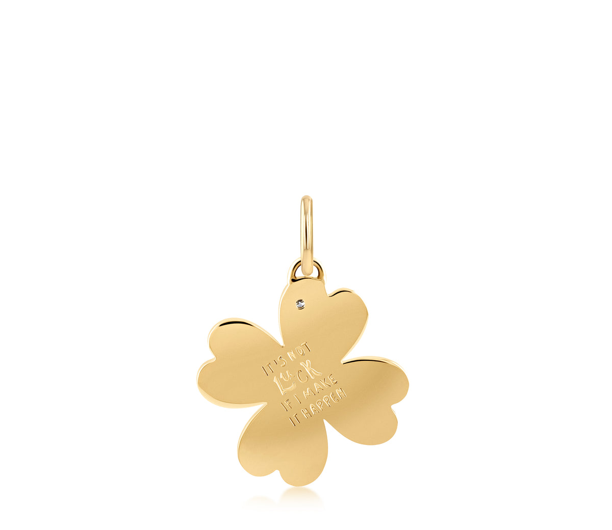 17 mm Kismet 4 Leaf Clover Love Languages Pendant