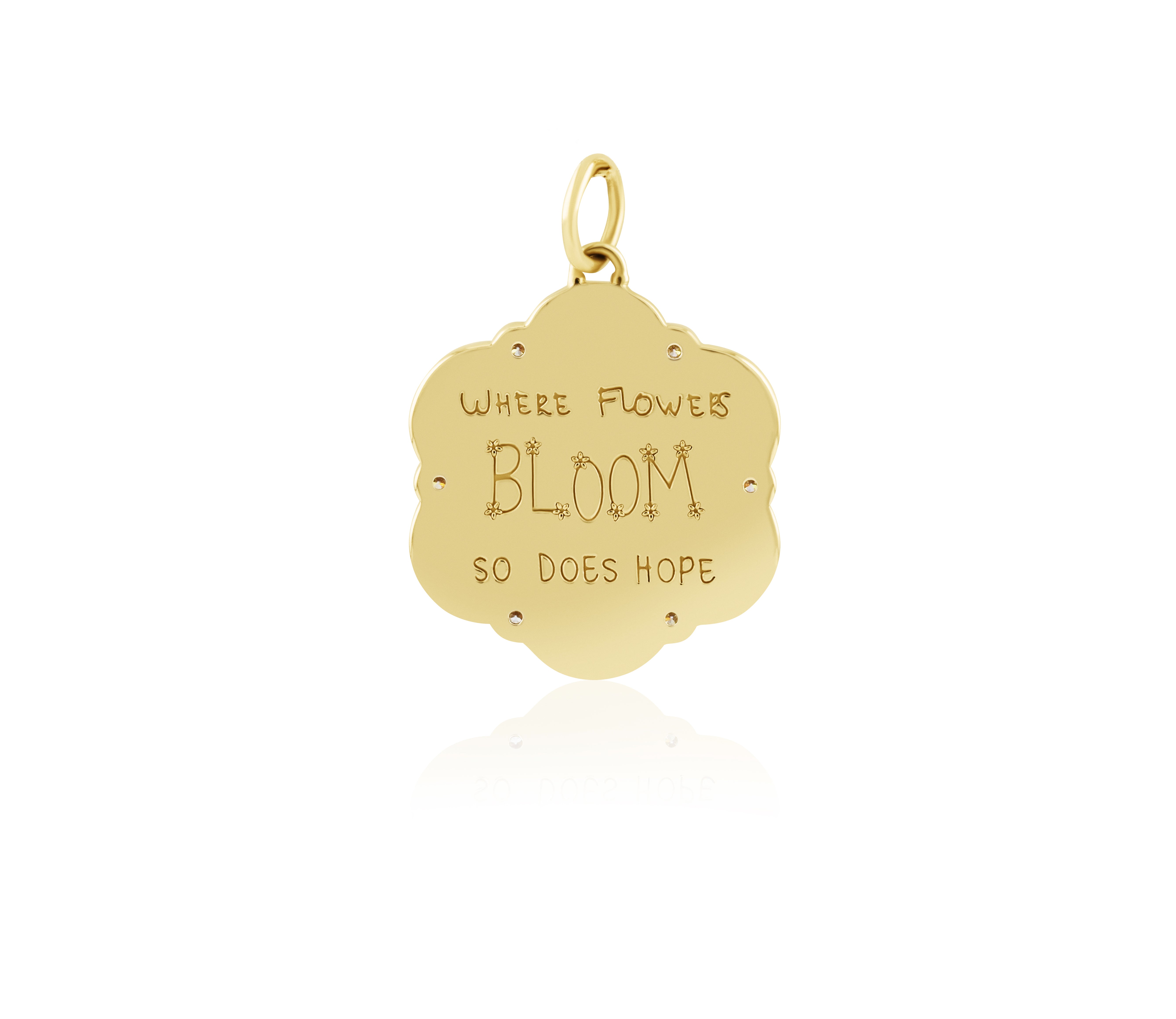 30 mm Flower Love Languages Pendant