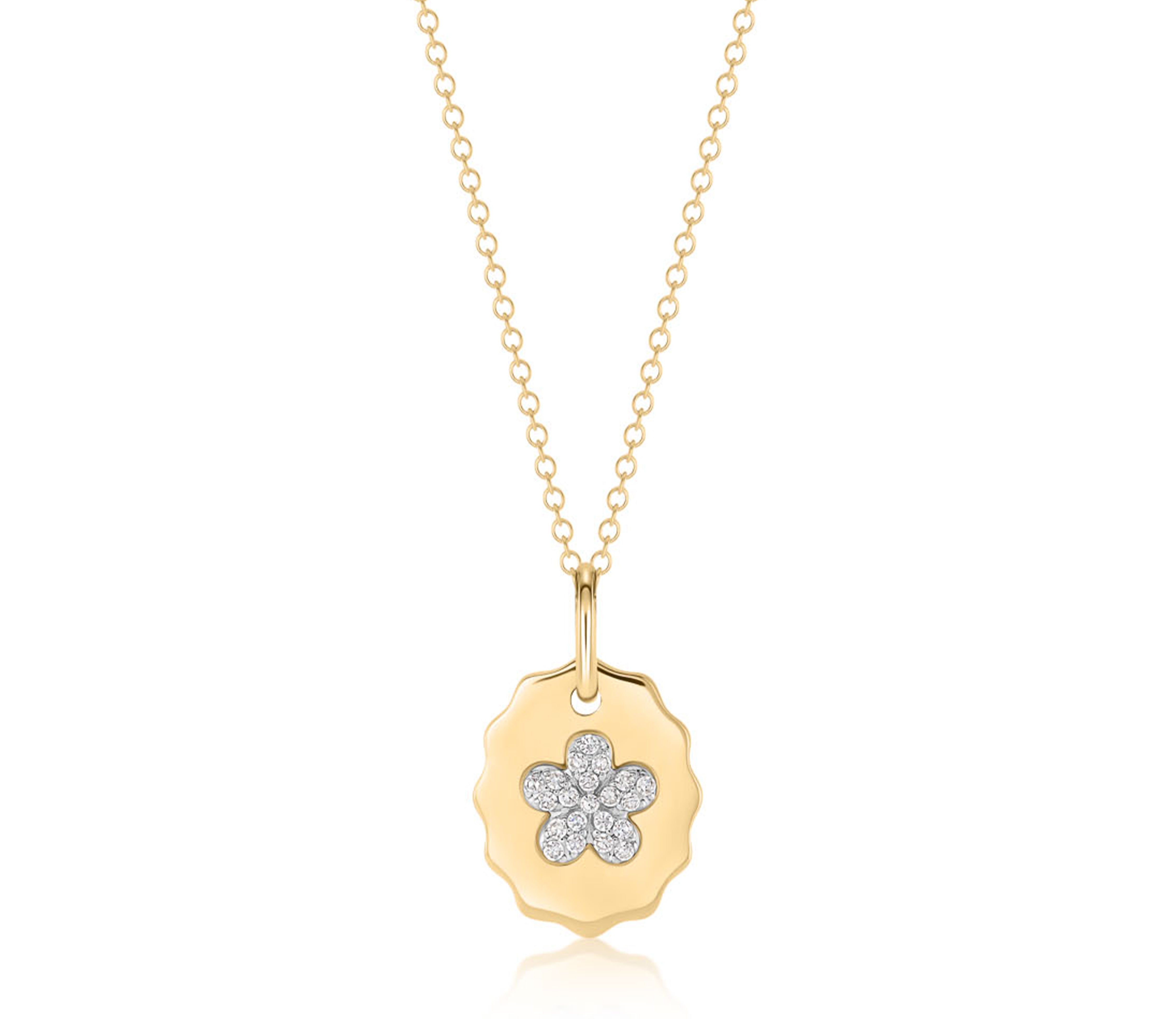 Forget-Me-Not Medallion Necklace