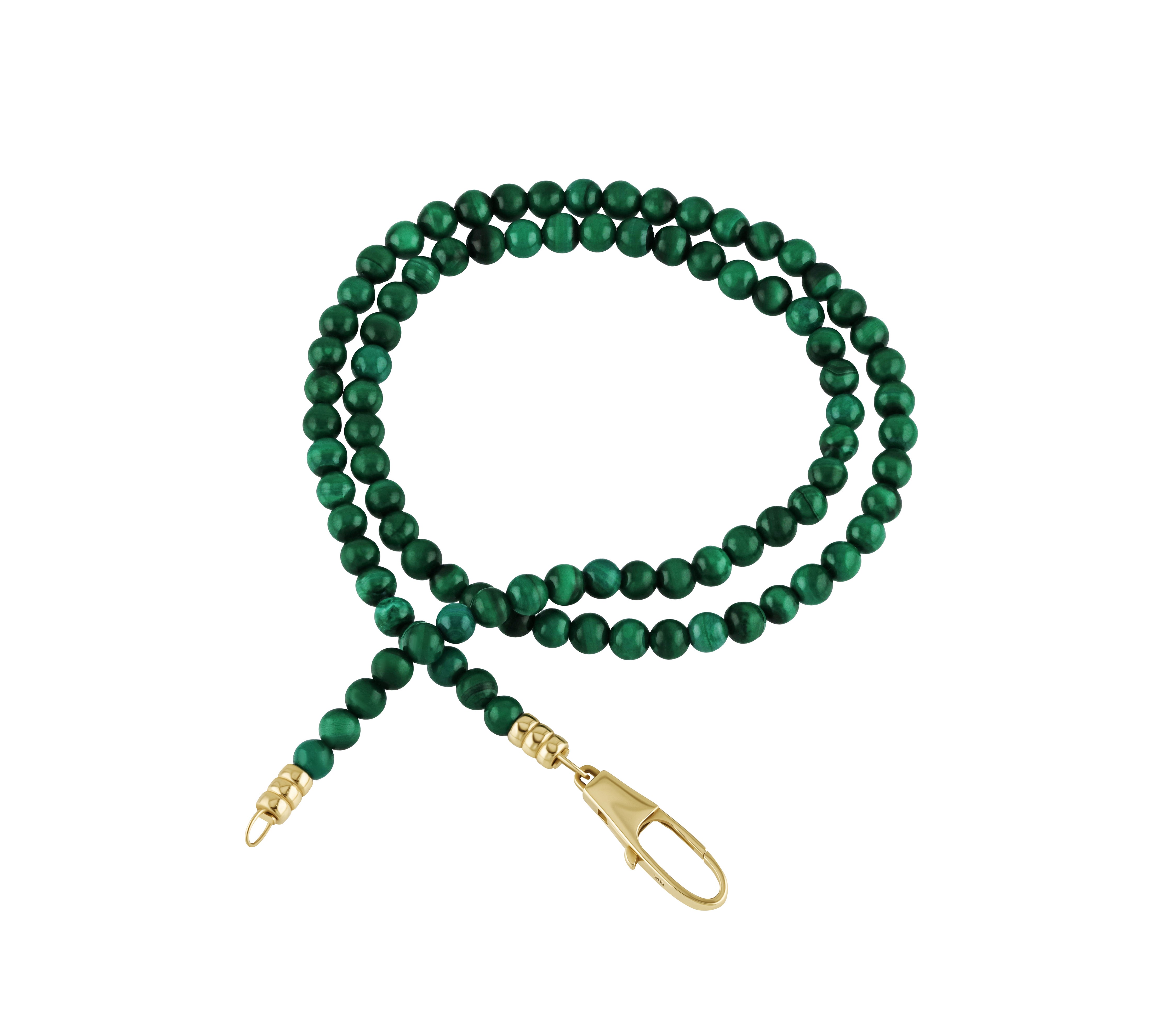 Malachite Beads with Clasp