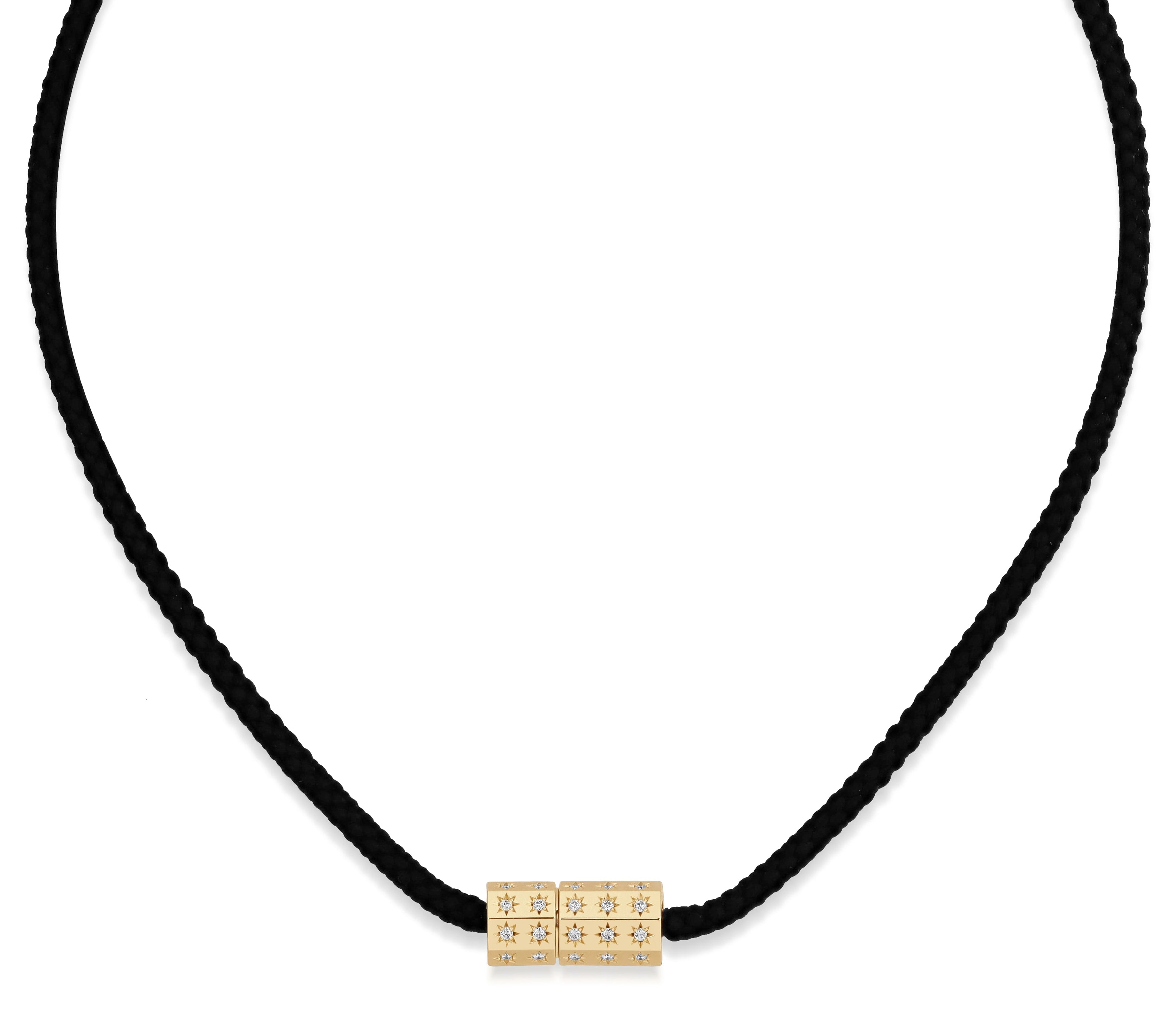 Octagon Medium Connection Clasp Kumihimo