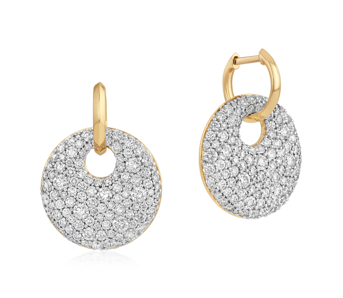 Radial Pendant Huggies