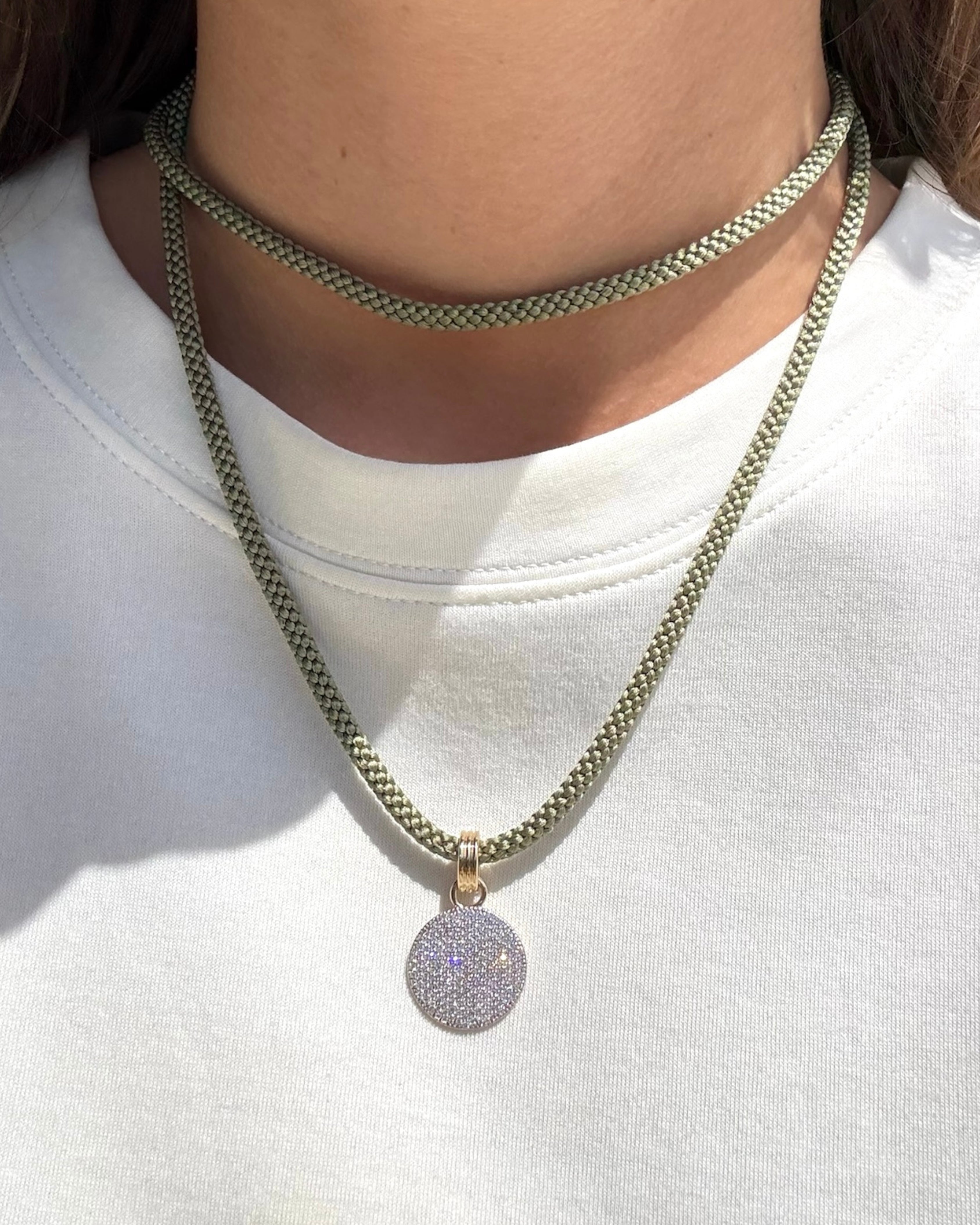Large Layered Bale Infinity Pendant