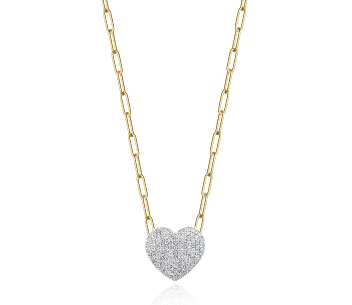 Little Solid Gold Heart Necklace – Finn