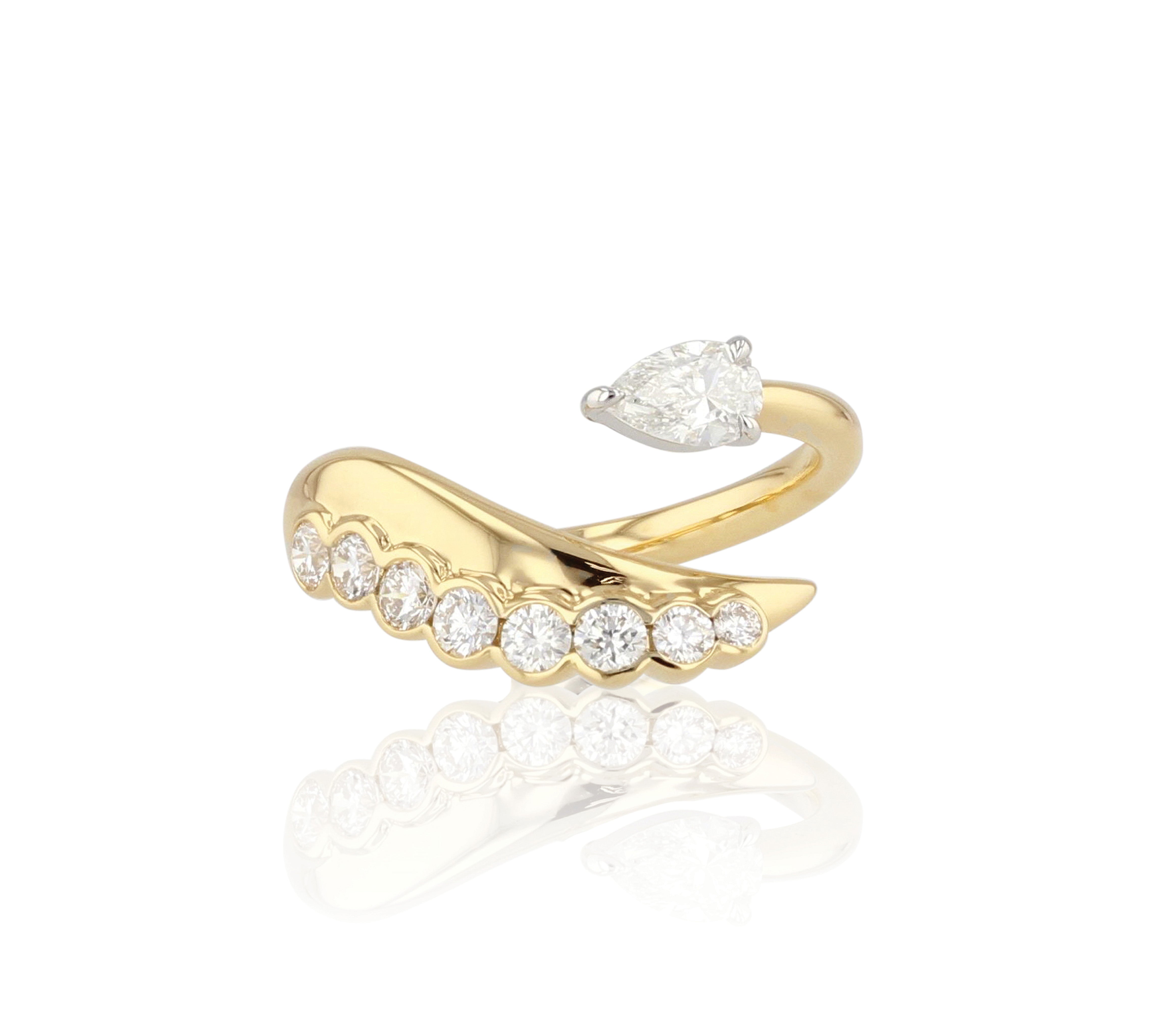 Tip To Tail Pear & Round Cuddle Ring