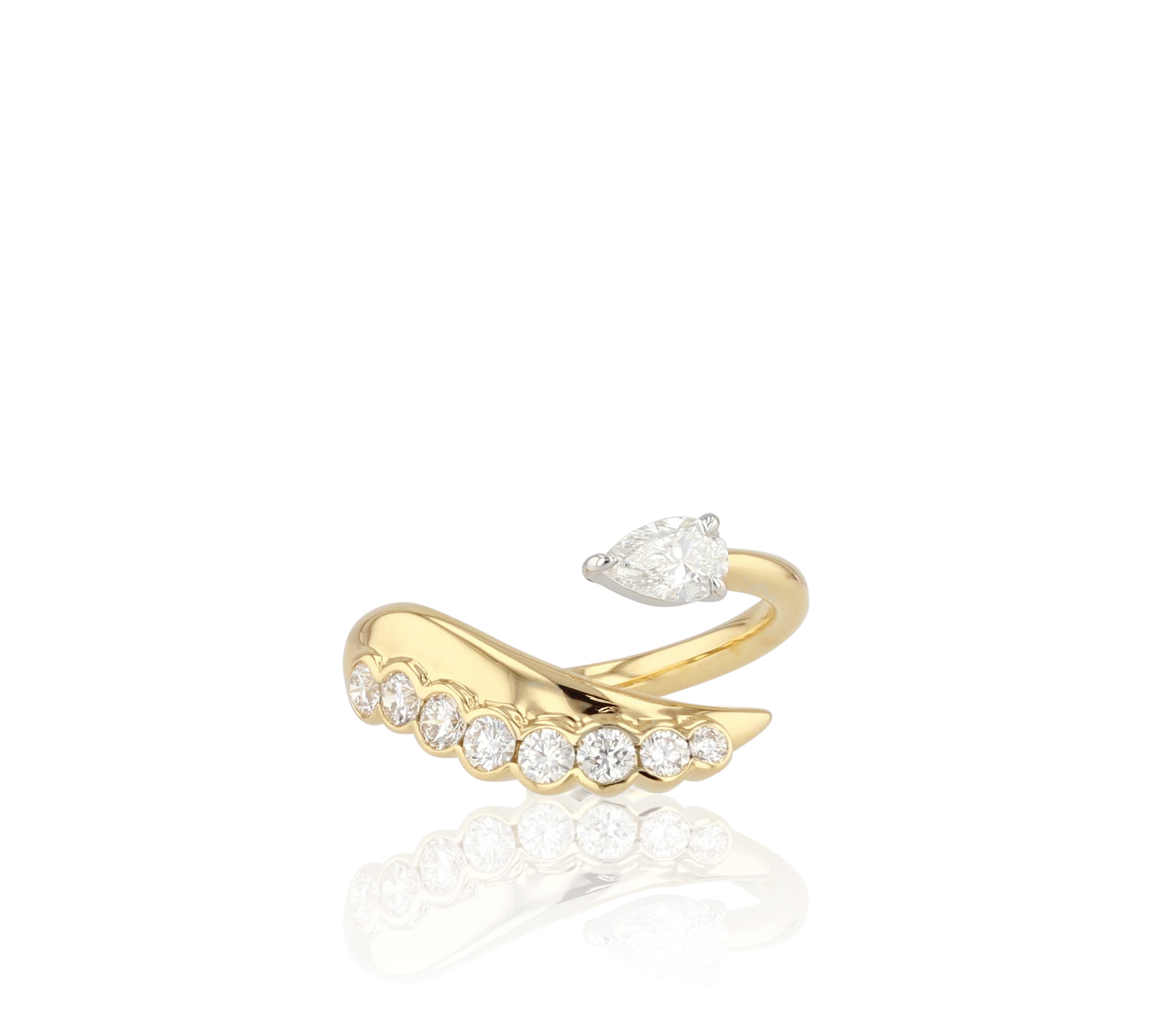 Tip To Tail Pear & Round Cuddle Ring