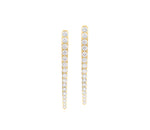 Graduated French Pave Long Studs