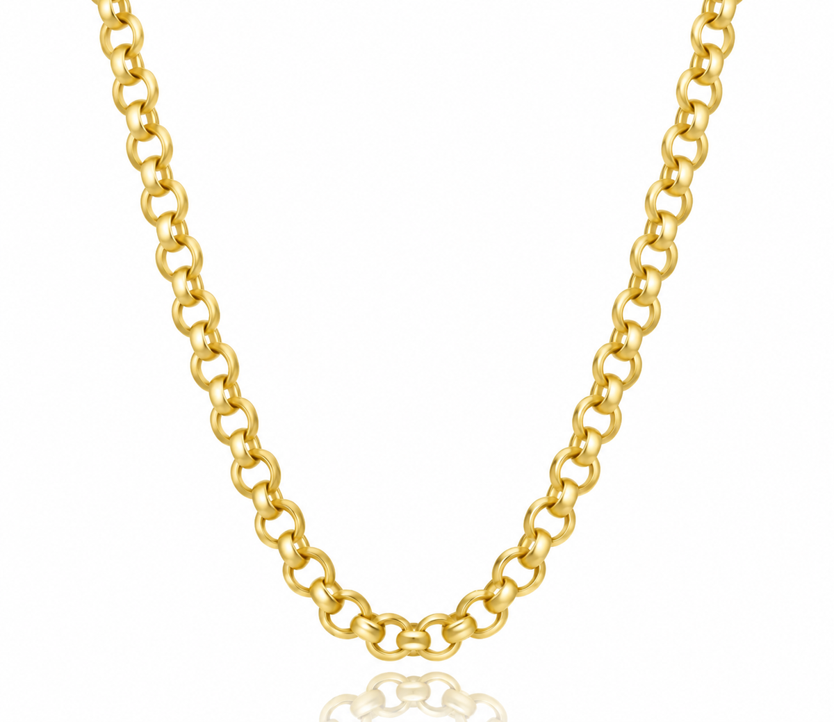 Yellow Gold 3.2mm Belcher Rollo Chain