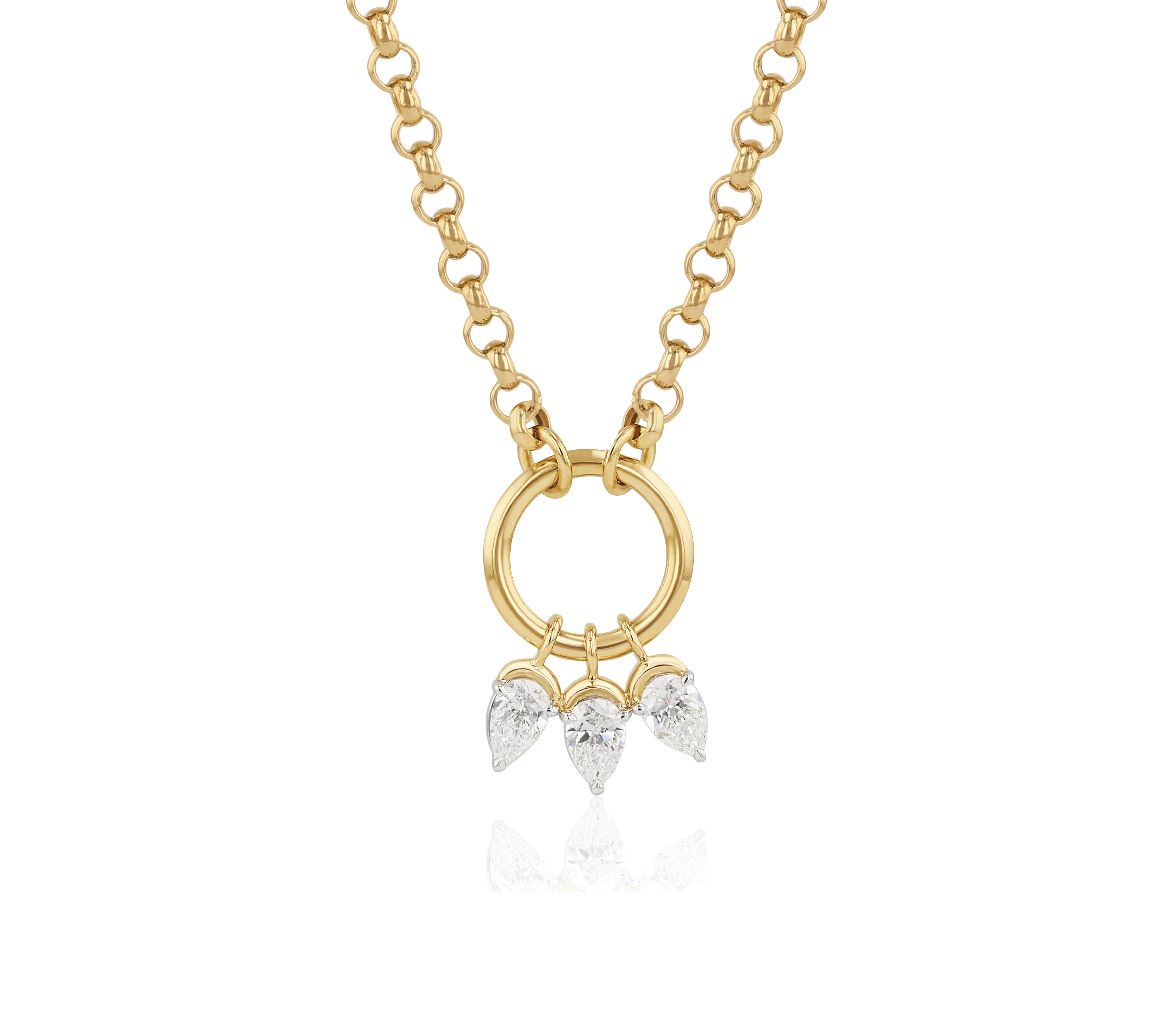 Triple Pear Necklace