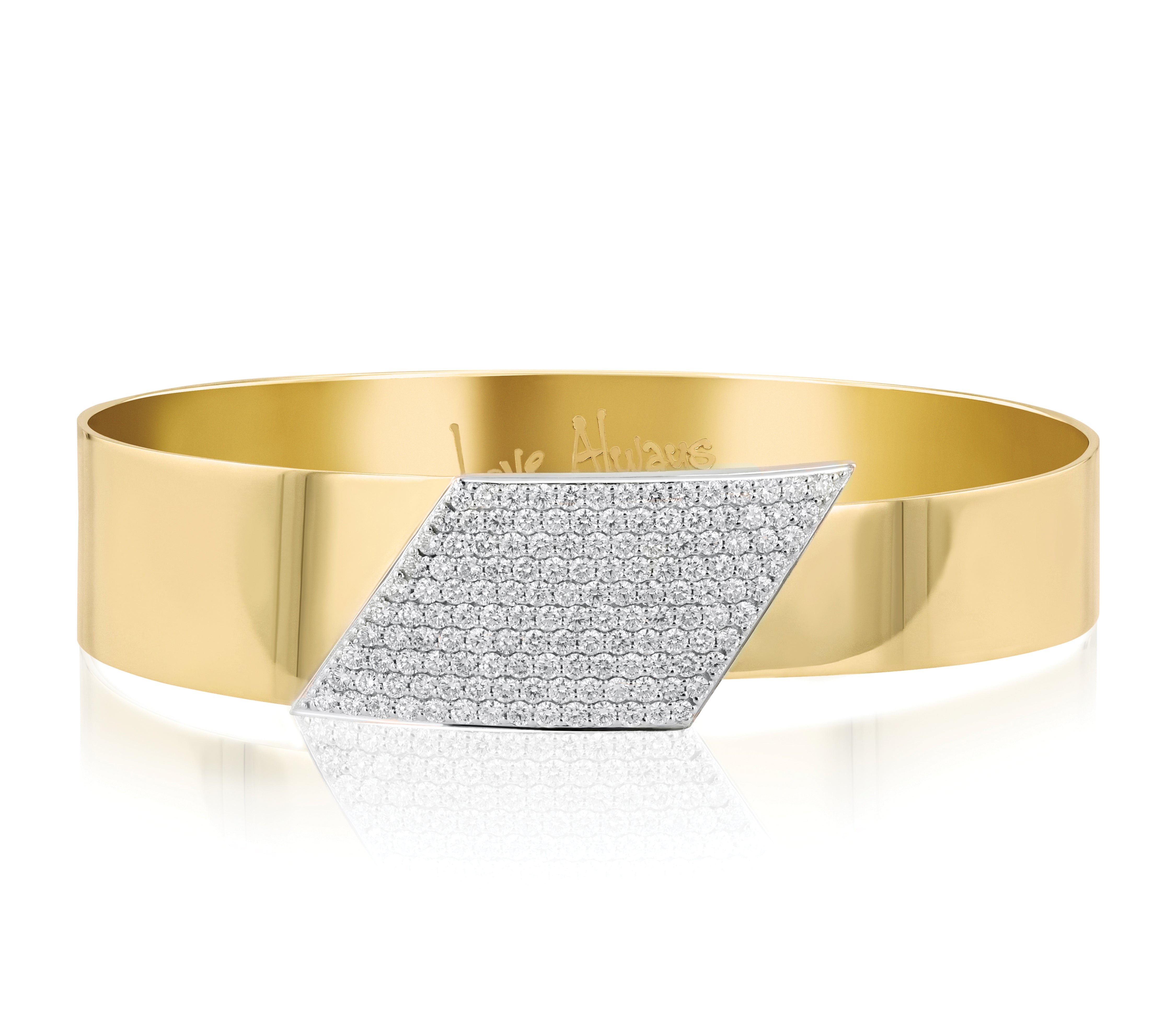 Graduated Angle Large Love Always Bracelet