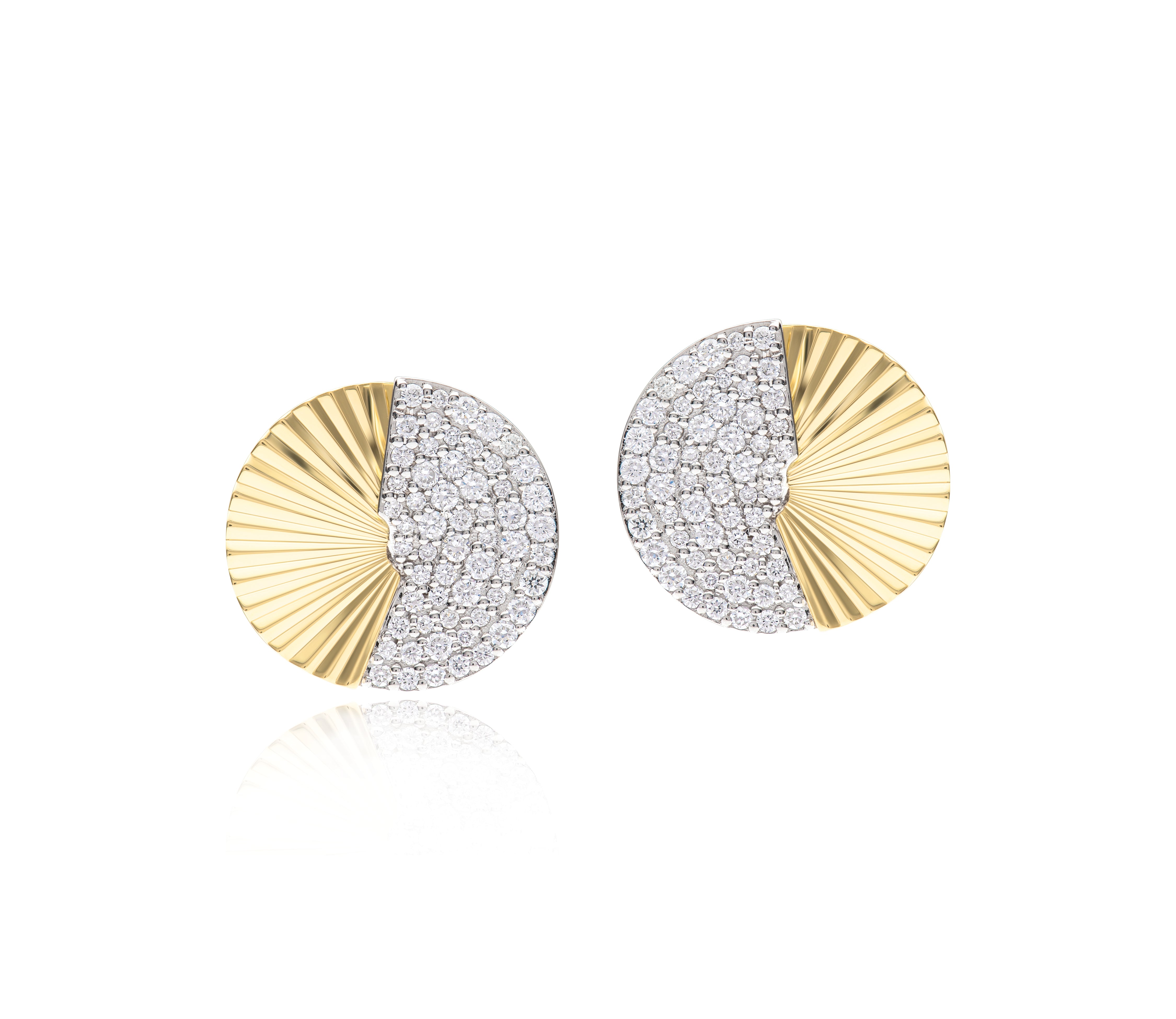 Aura Split Stud Earrings