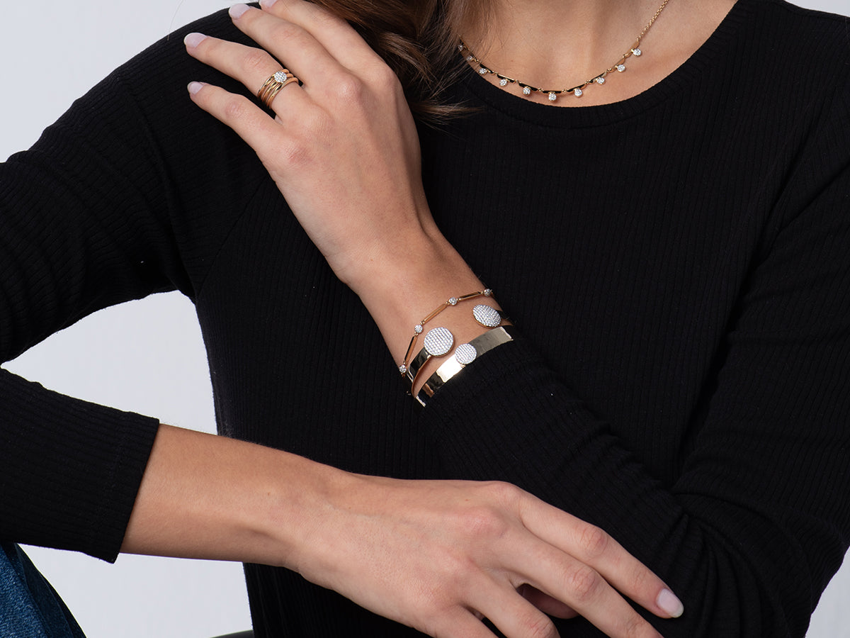 Large Open Double Infinity Flex Bracelet