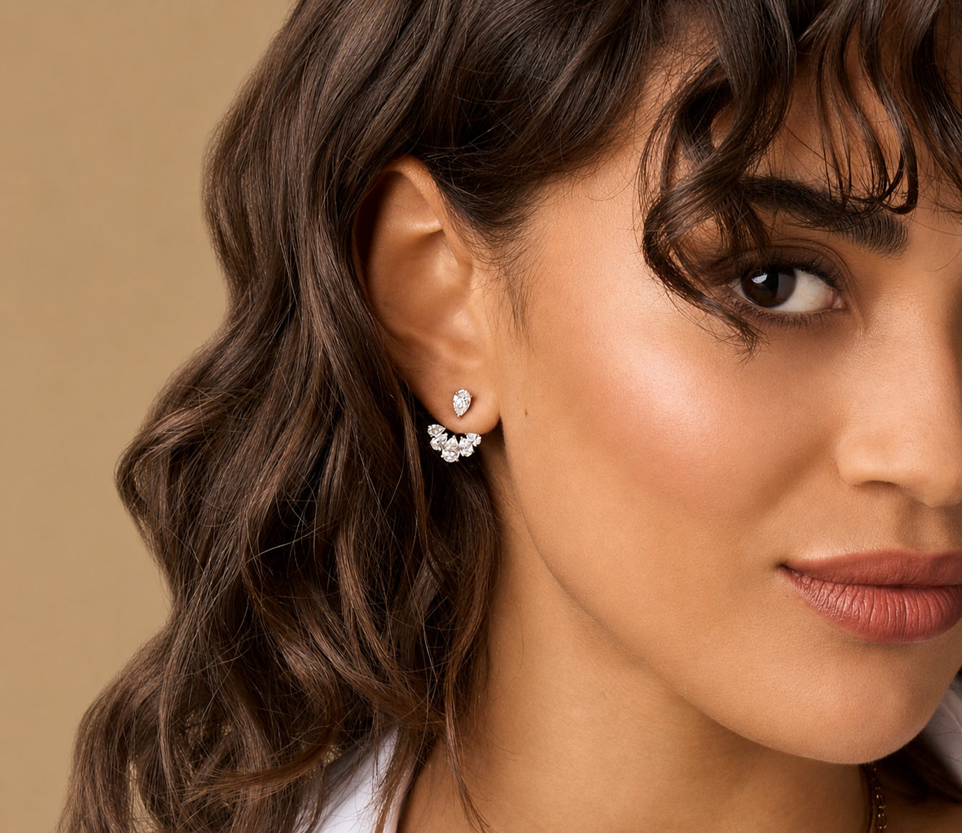 Diamond Stud Five Pear Enhancers