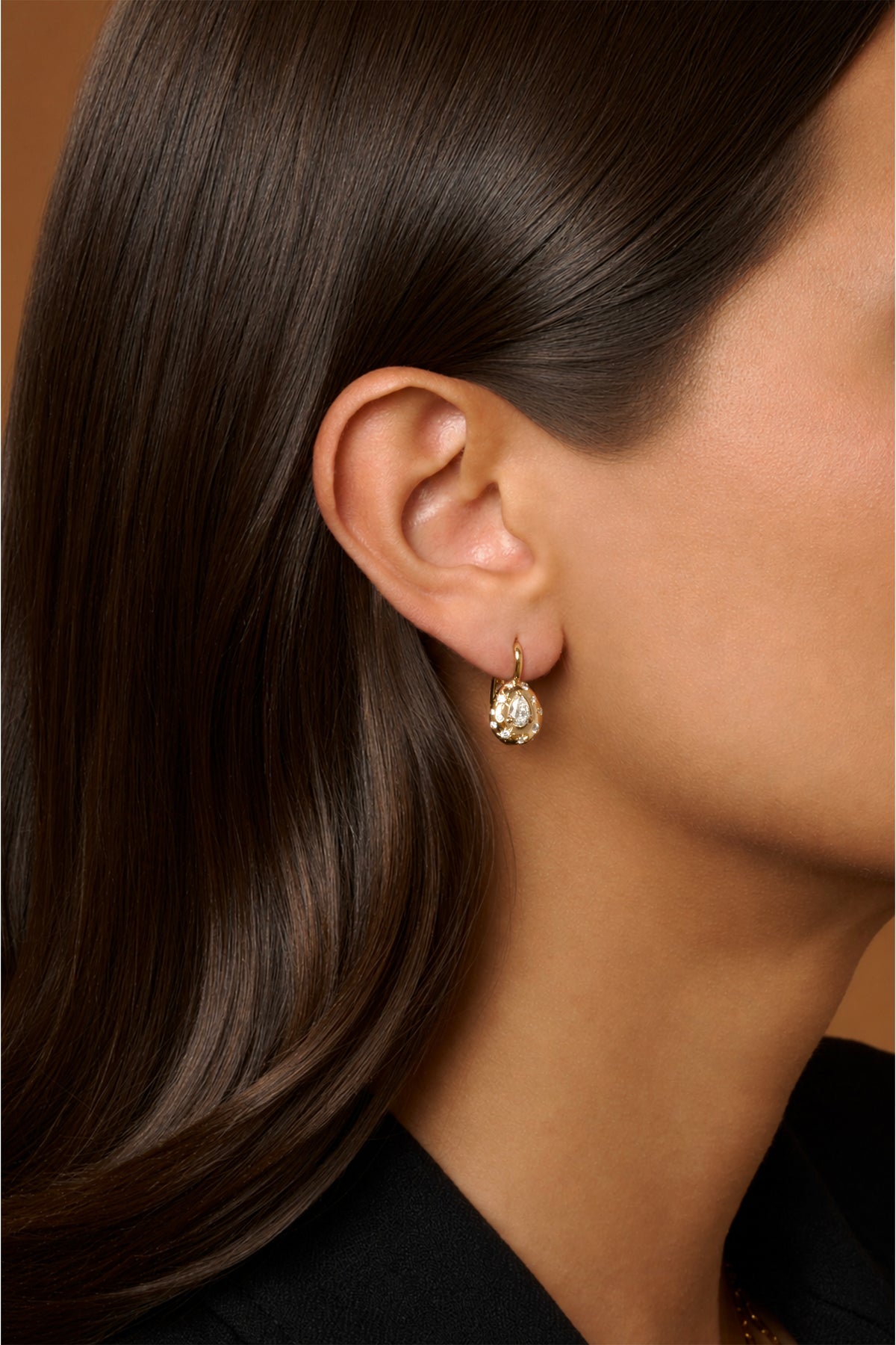 Pear Shape Diamond Astrid Leverbacks