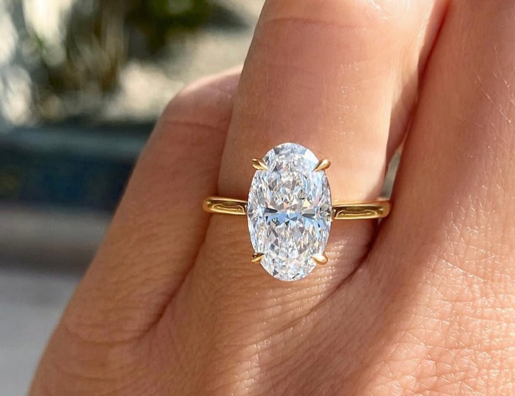 Oval Shape Diamond Engagement Ring