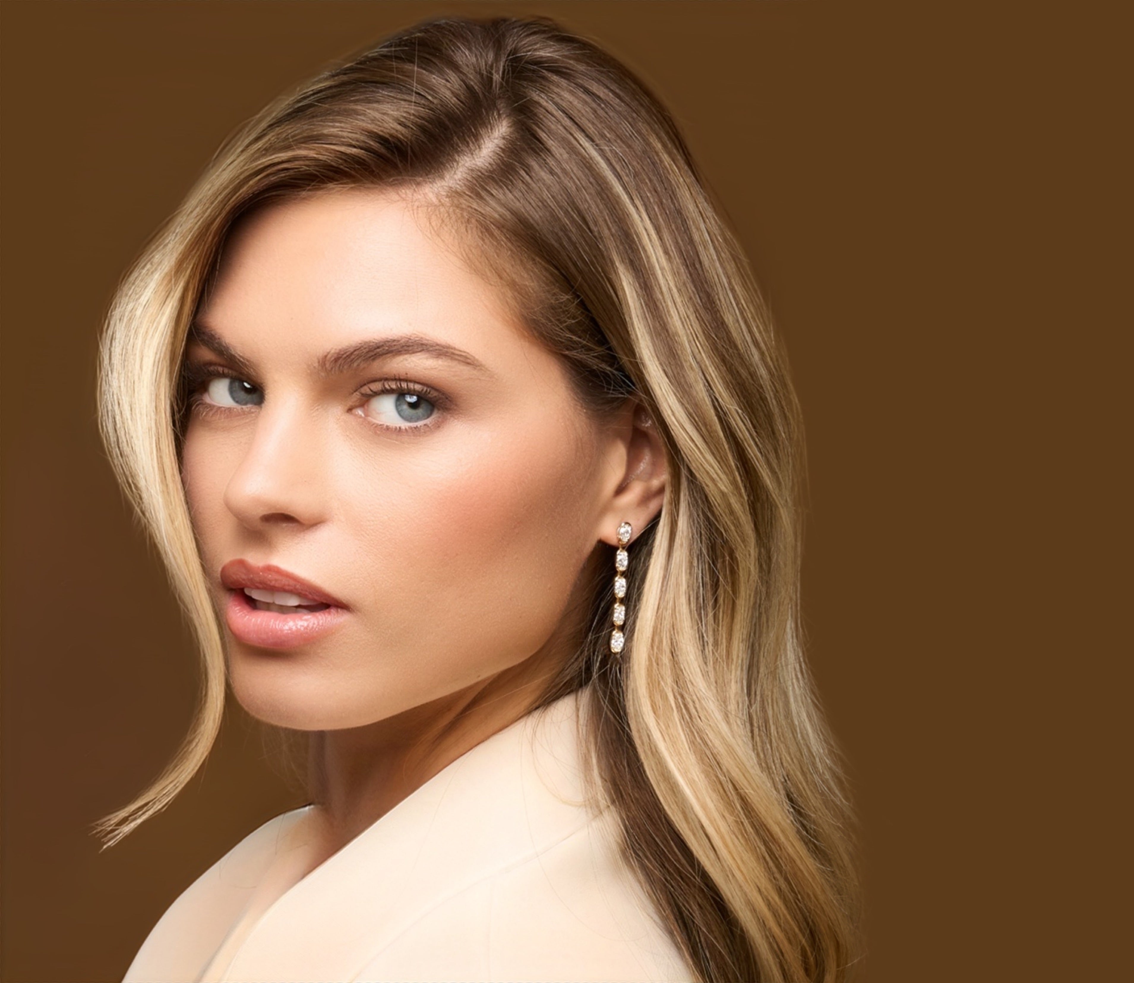 Cuddle Five Drop Oval Shape Earrings