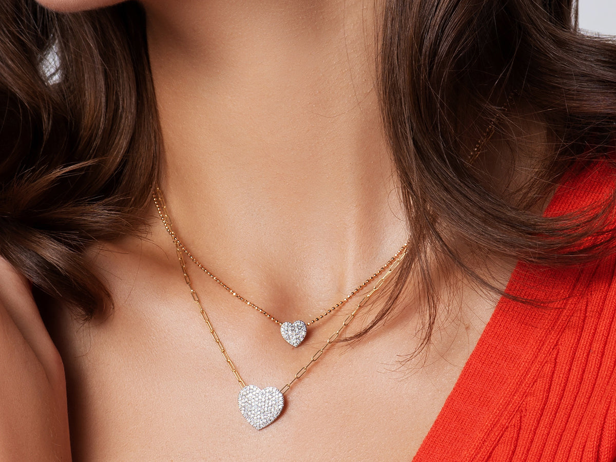 Micro Infinity Heart Necklace