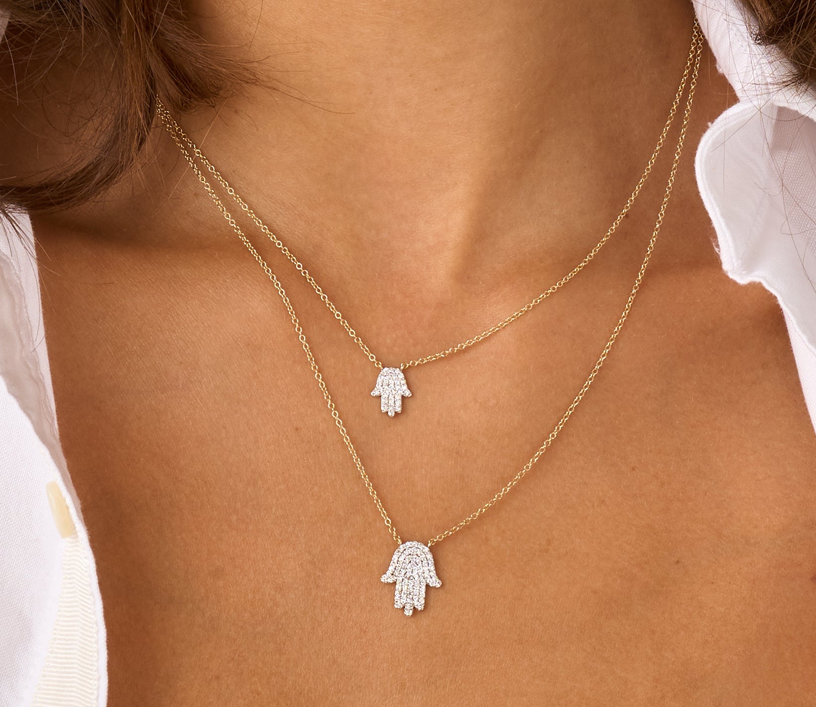 Infinity Hamsa Necklace