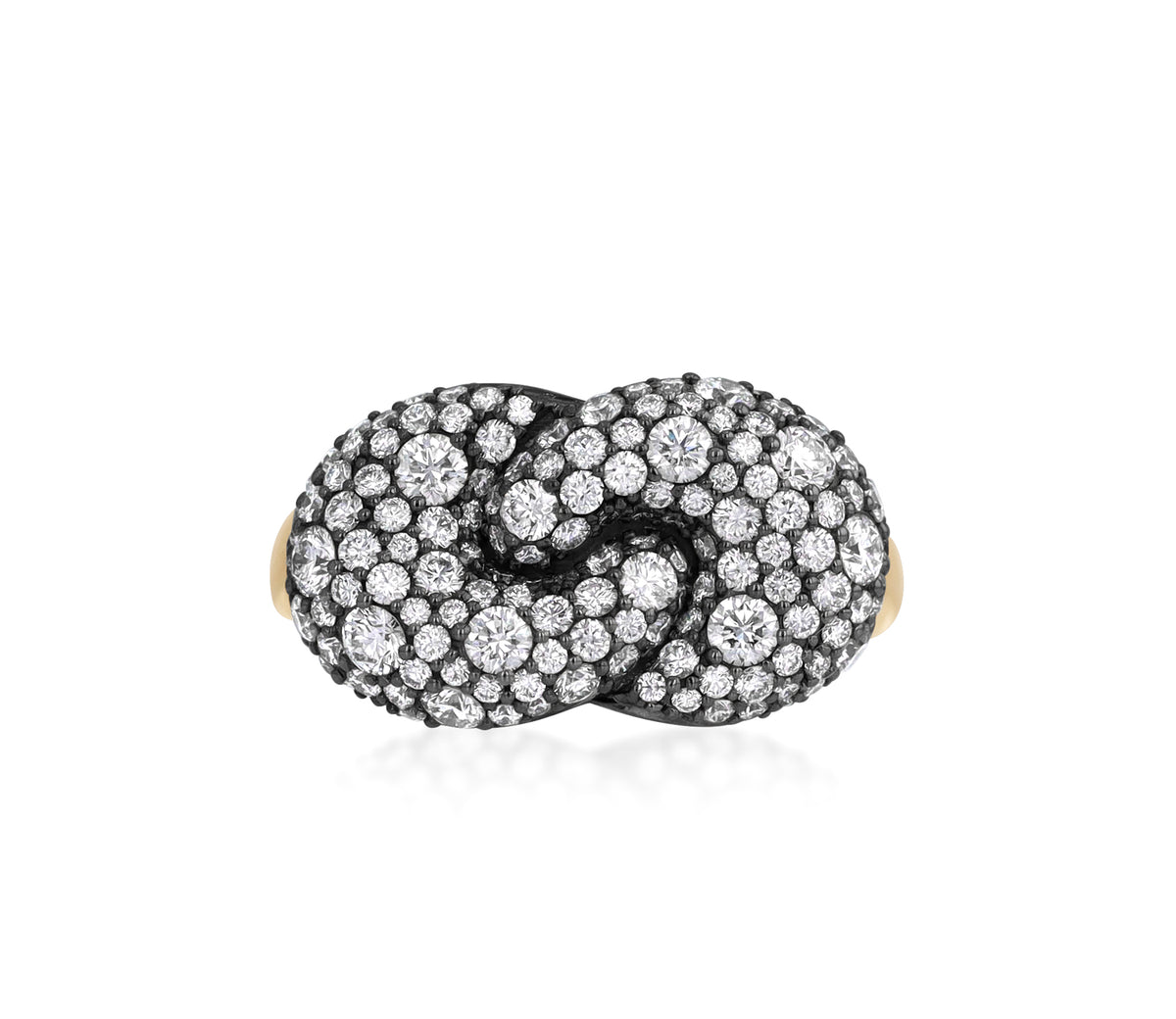 All Diamond Duet Ring