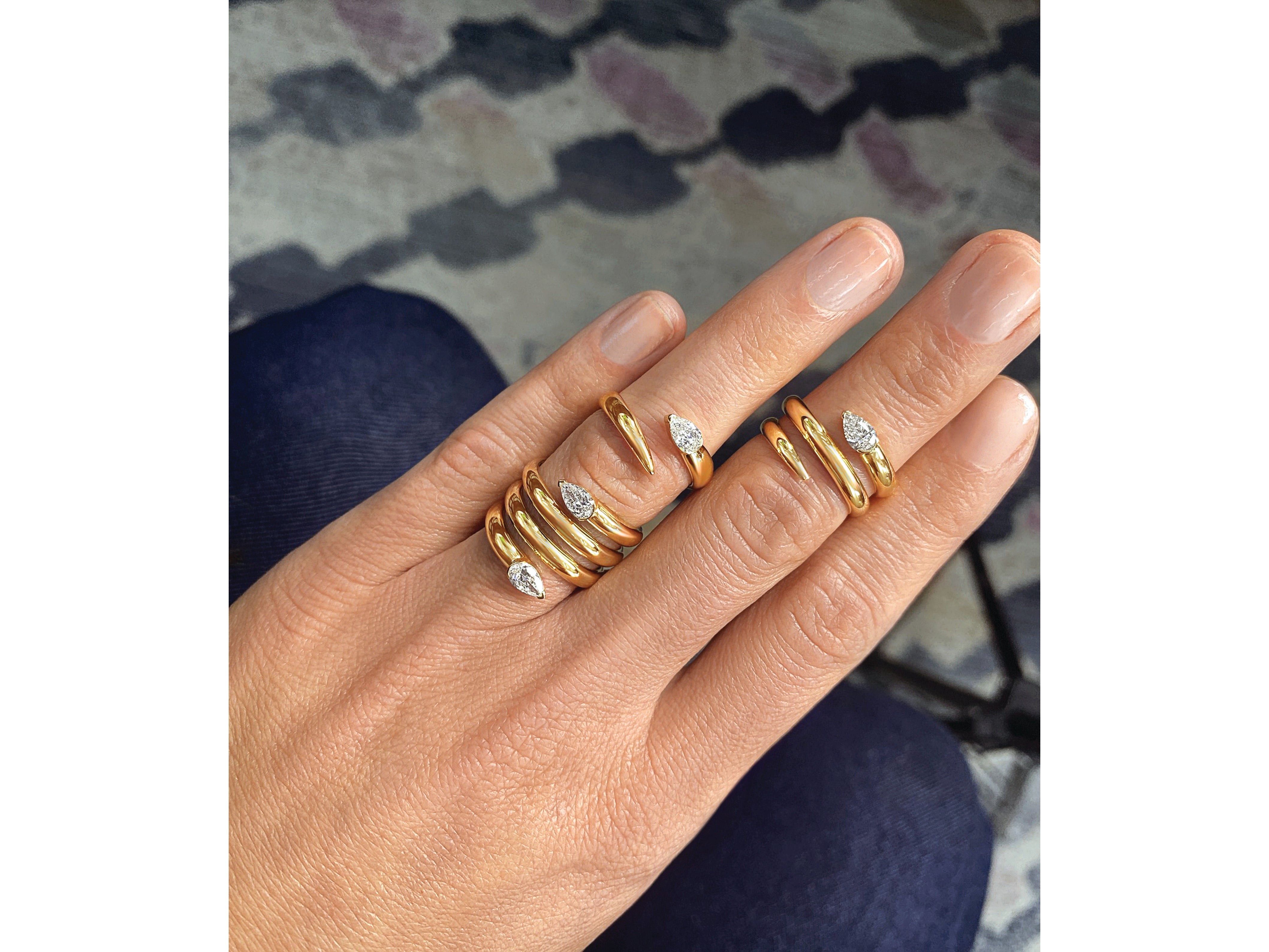 Triple Wrap Tip to Tail Ring