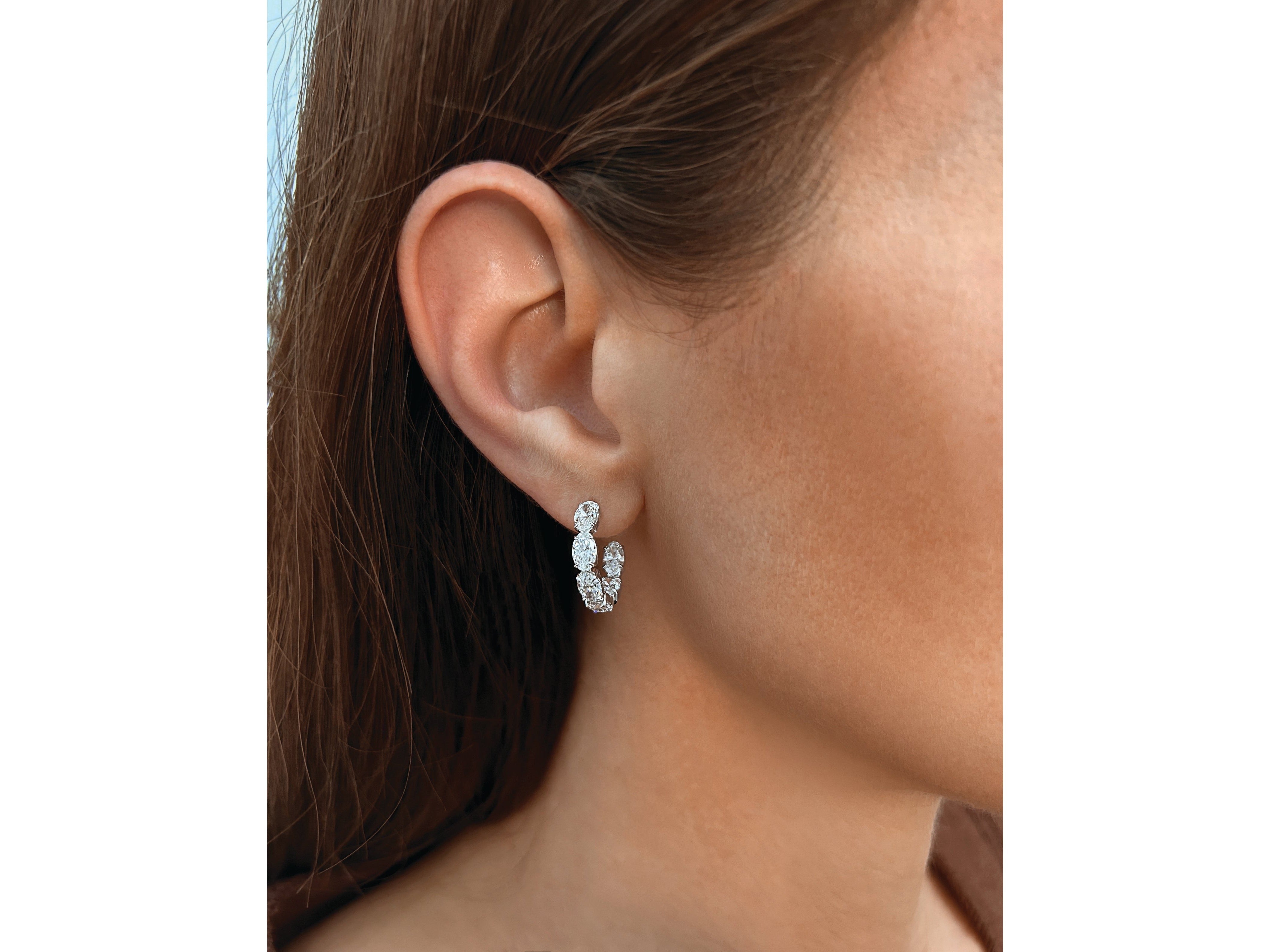 Inside Out Oval Mini Hoop Earrings