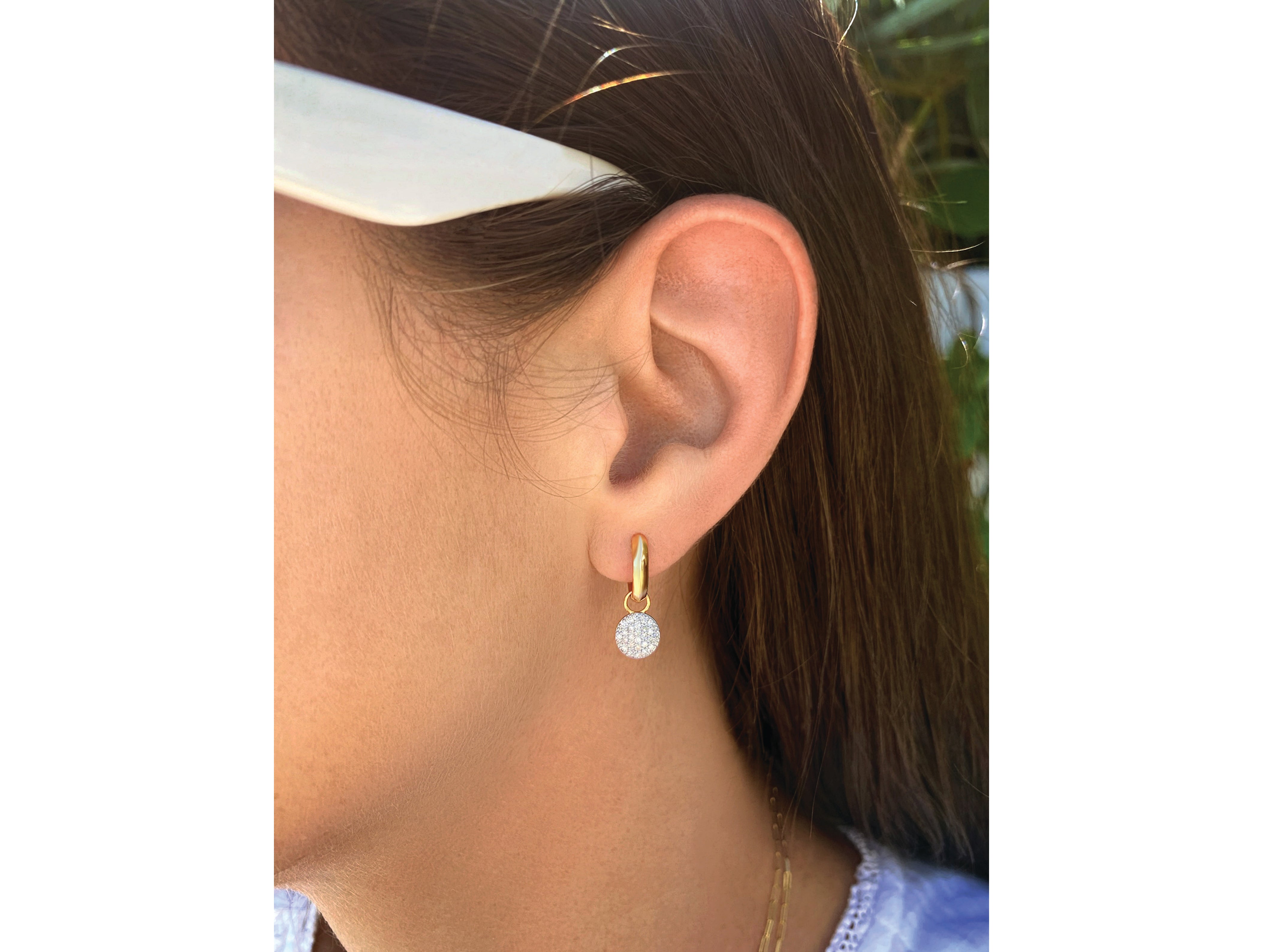 Knife Edge Infinity Huggie Earrings