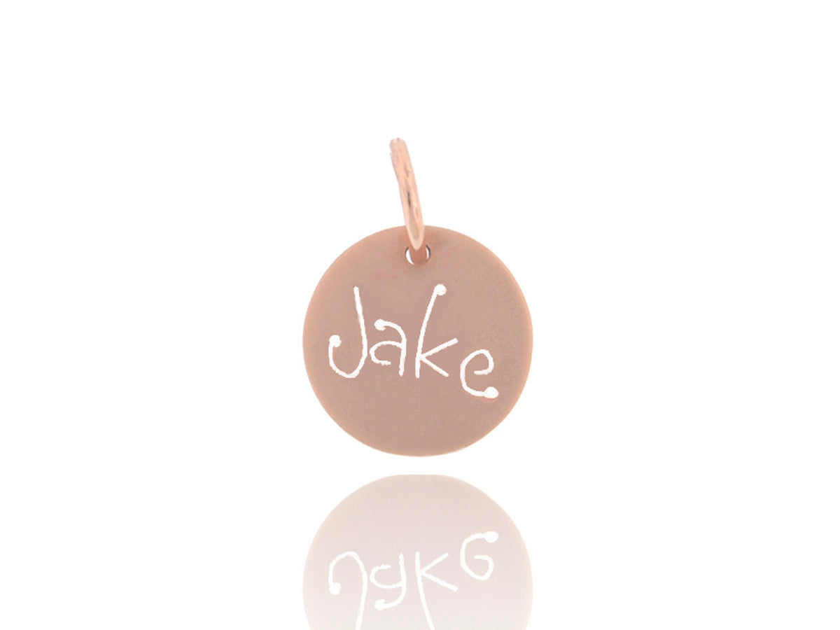 Rose Gold Carved Tag