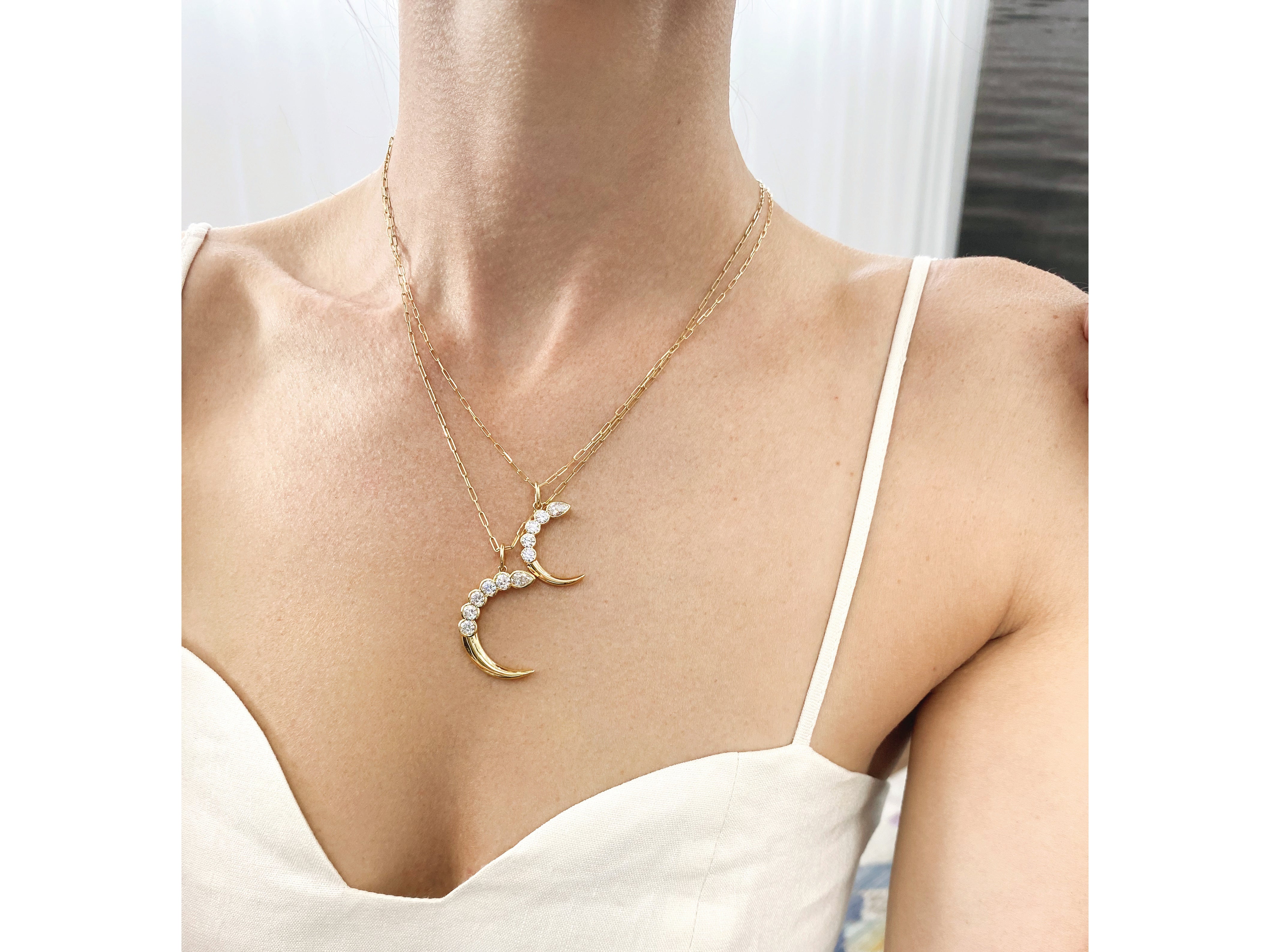 Mini Cuddle Crescent Necklace
