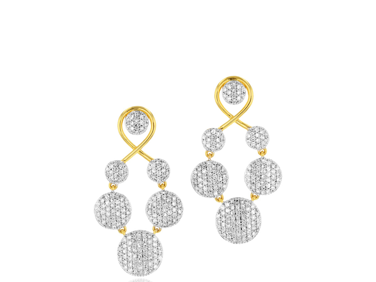 Infinity Graduated Loop Earrings