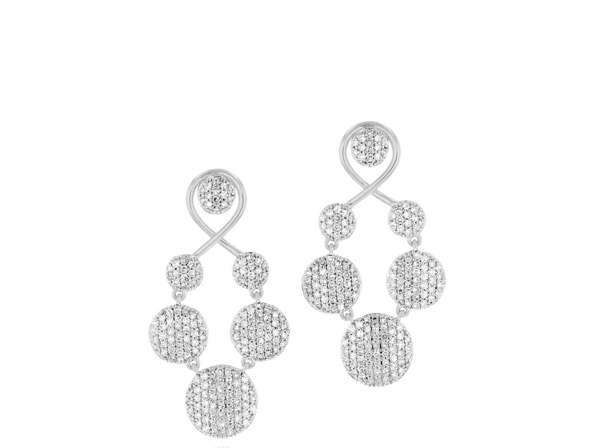 Infinity Graduated Loop Earrings