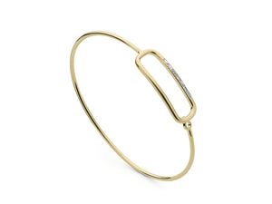 Link Baguette Wire Bracelet