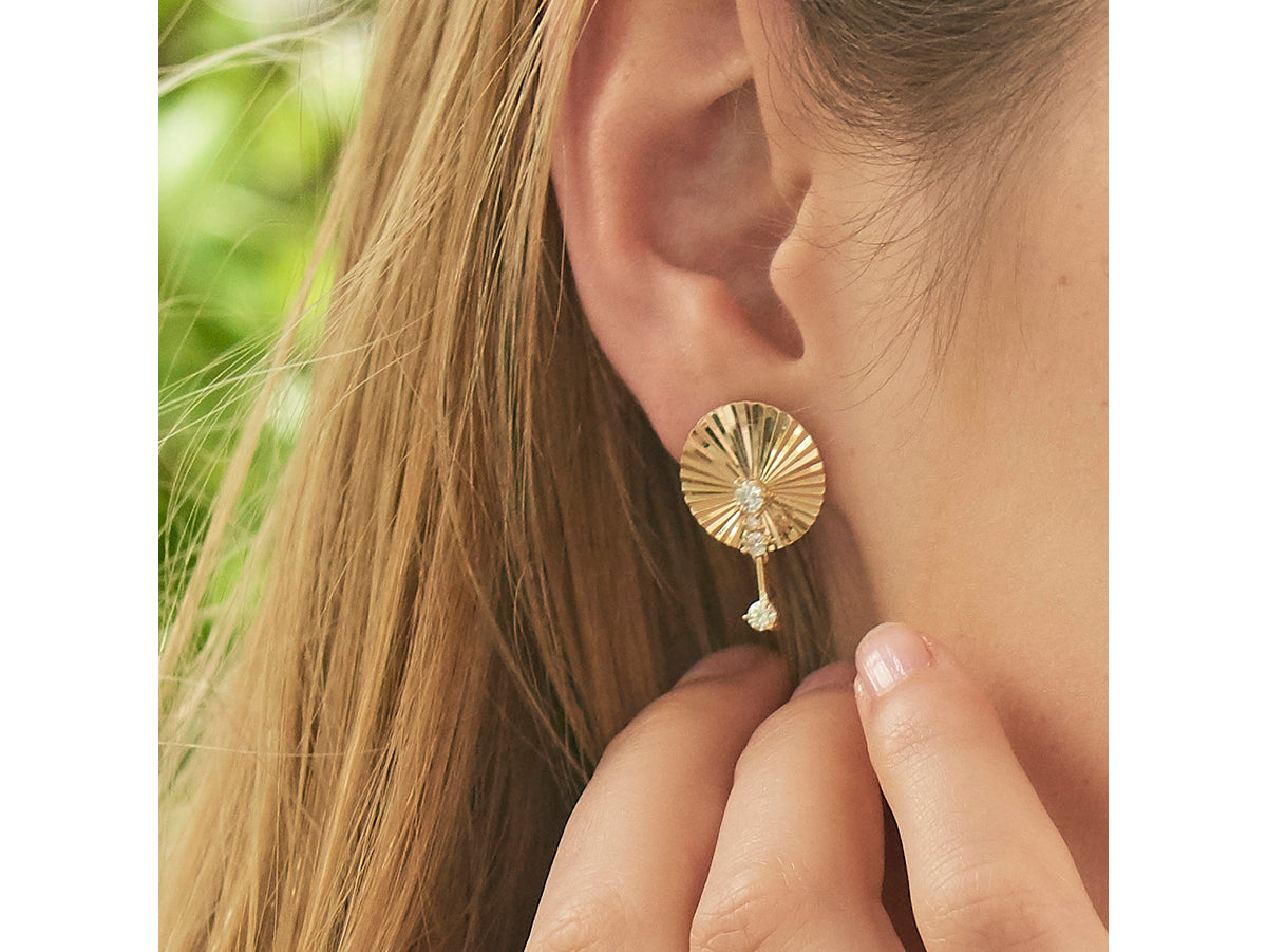 Aura Single Drop Earrings